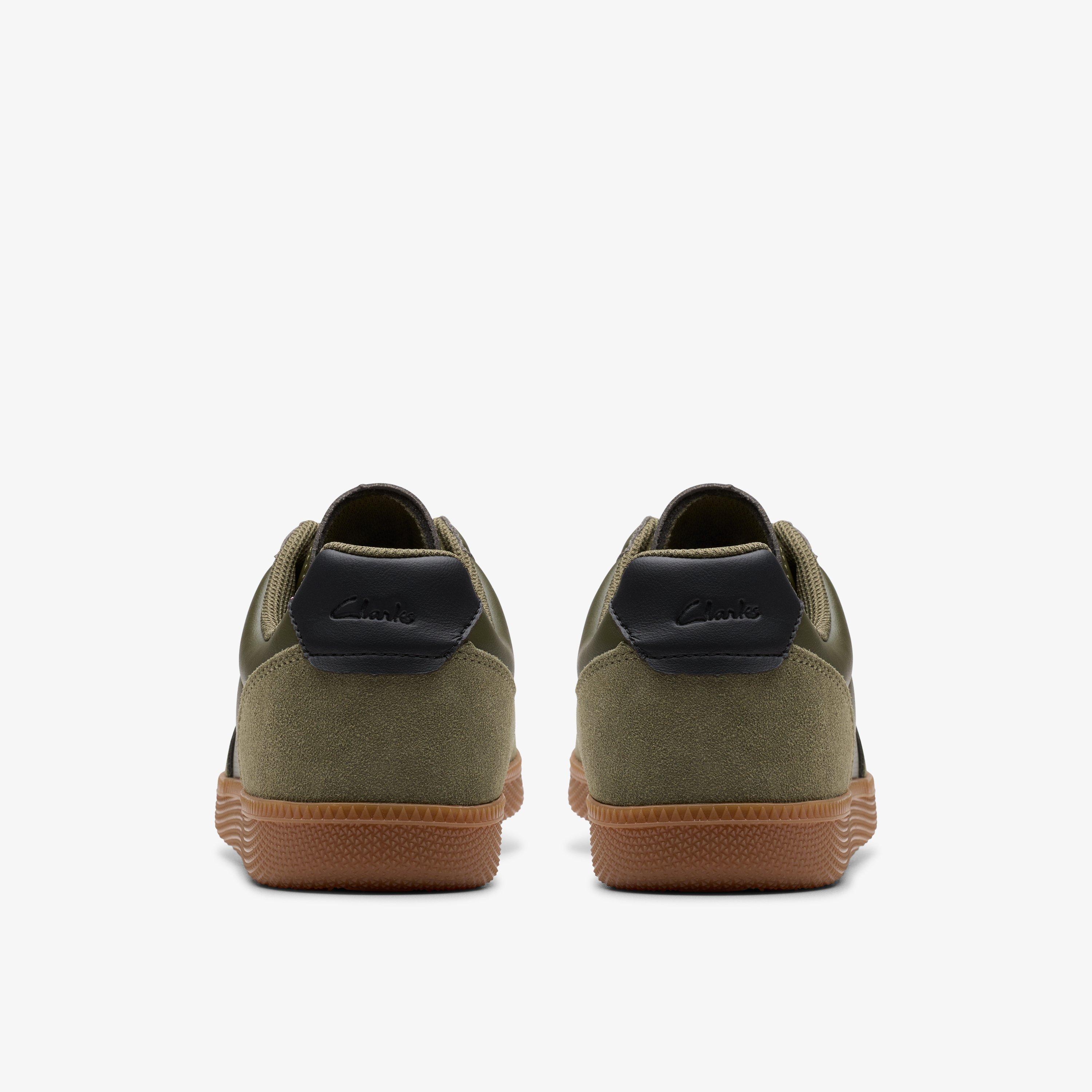 Mens Fosse Go Olive Trainers | Clarks