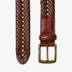 Leather Braided Belt — Brown 2