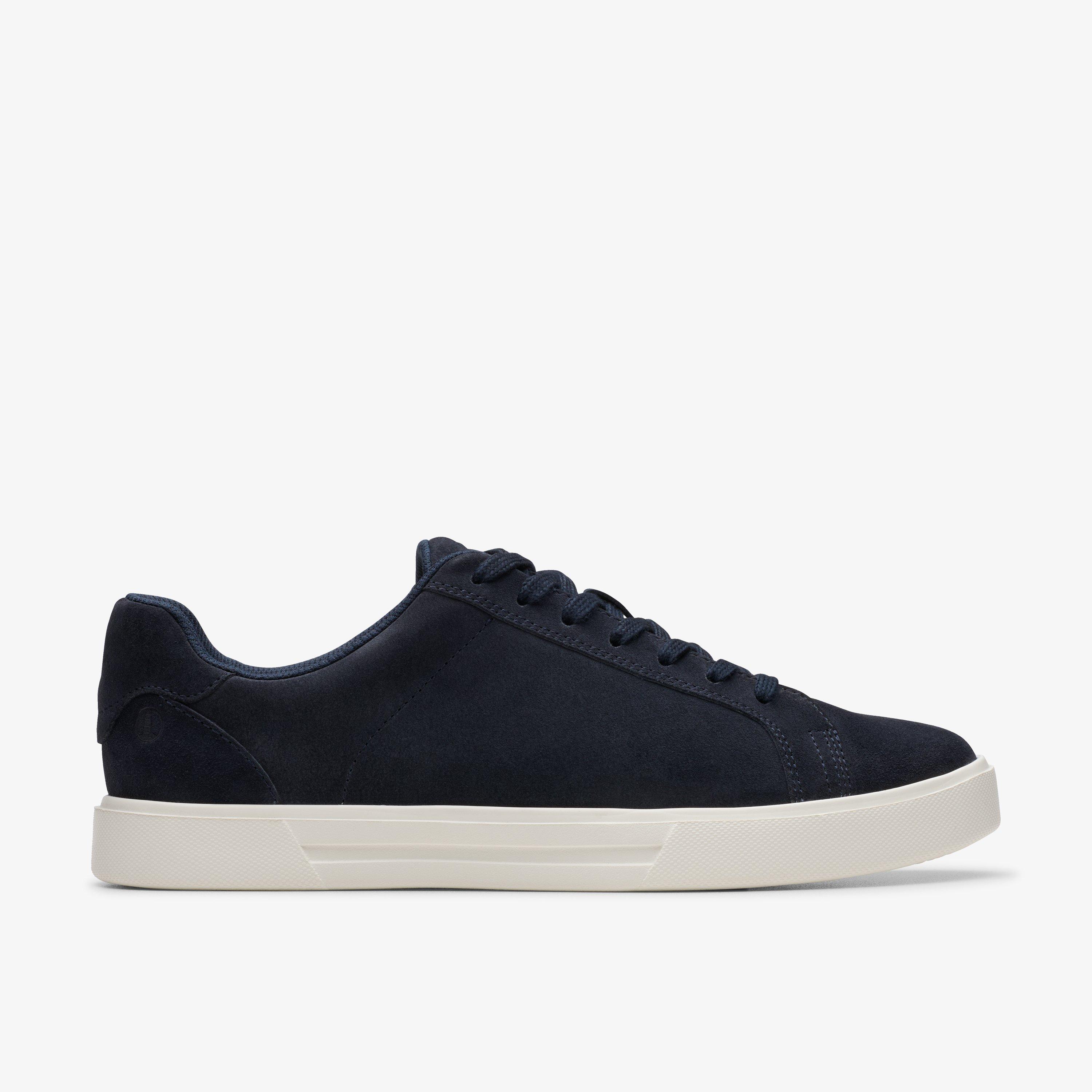 Romsey Lace Navy Suede Trainers, view 1 of 6