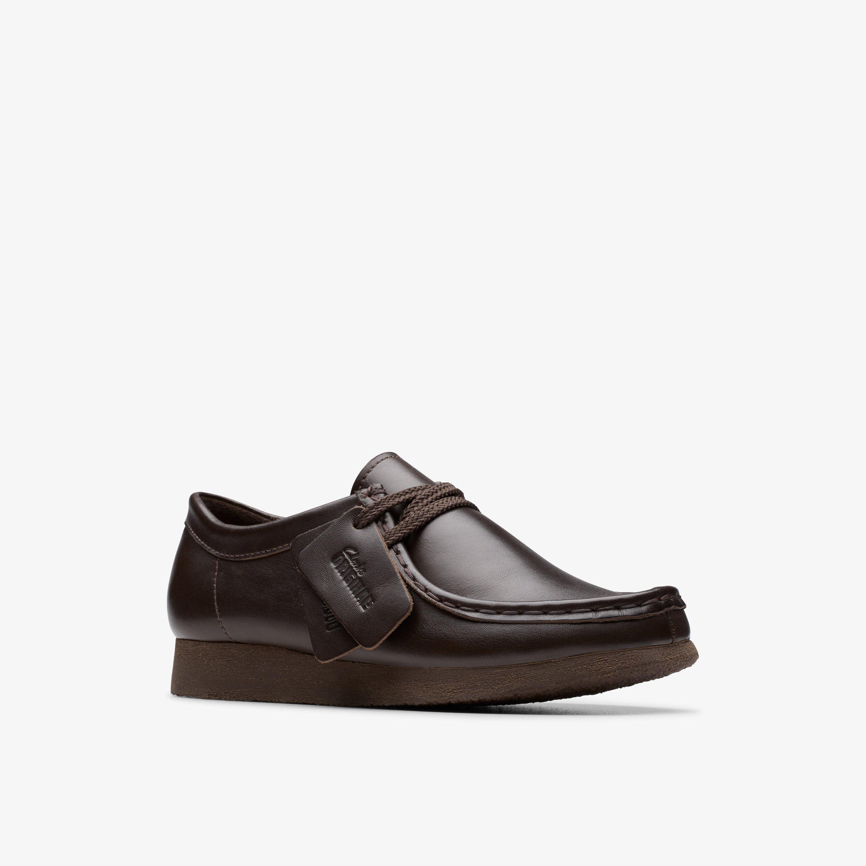 Wallabee Kids Dark Brown Wallabees, view 4 of 6