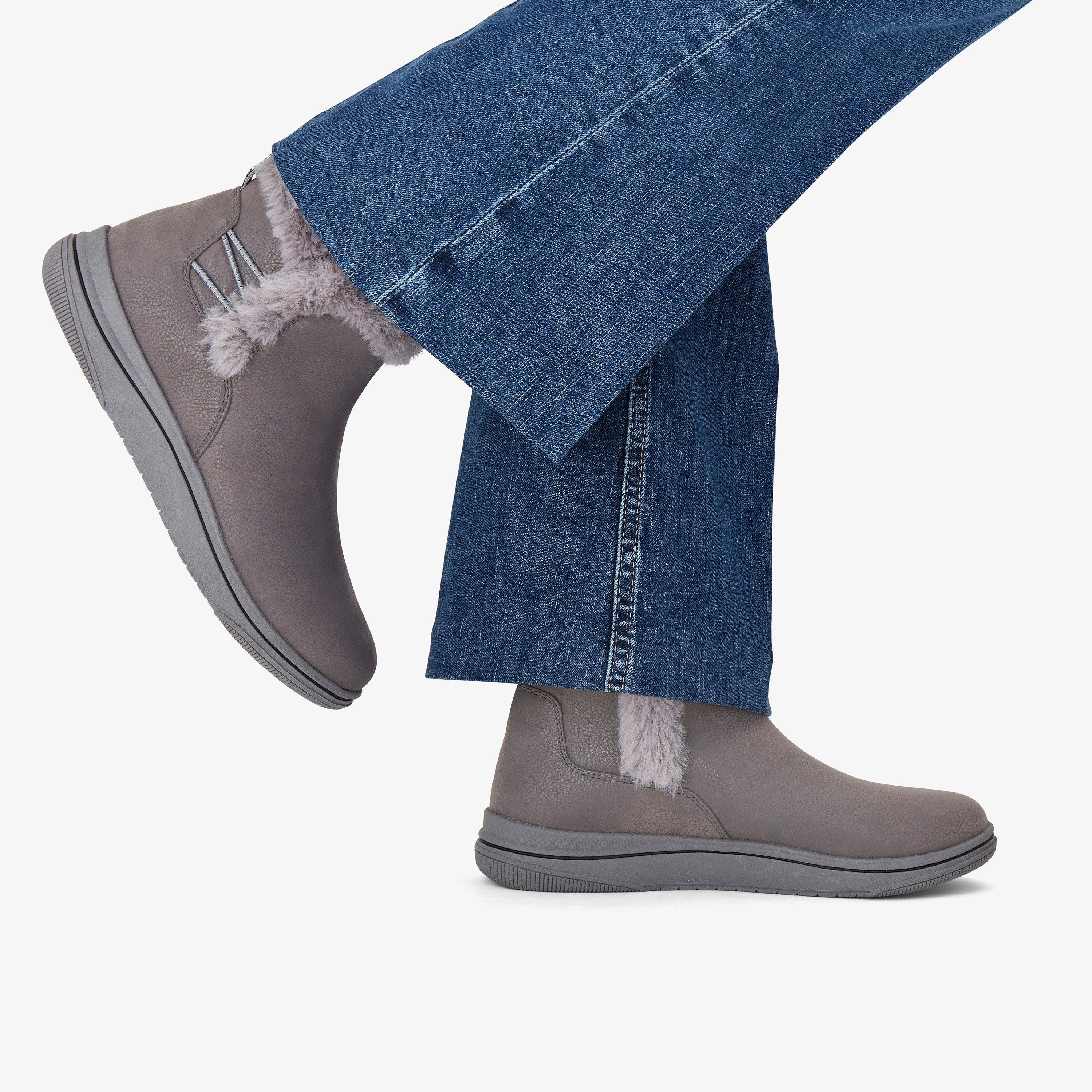 Brinkley Fur Dark Grey Combi