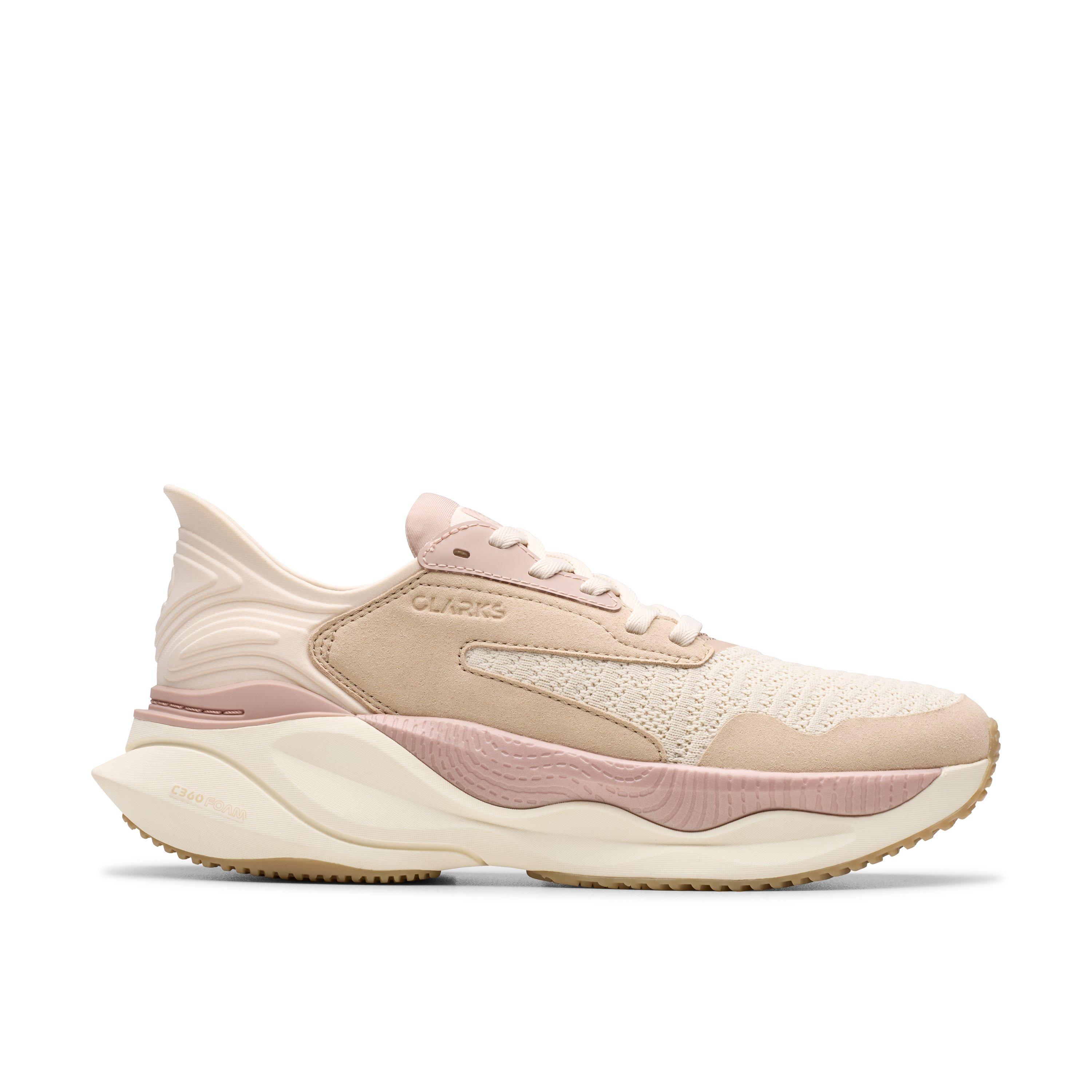 Clarks Women's Beige Textile Pace Standard Fit