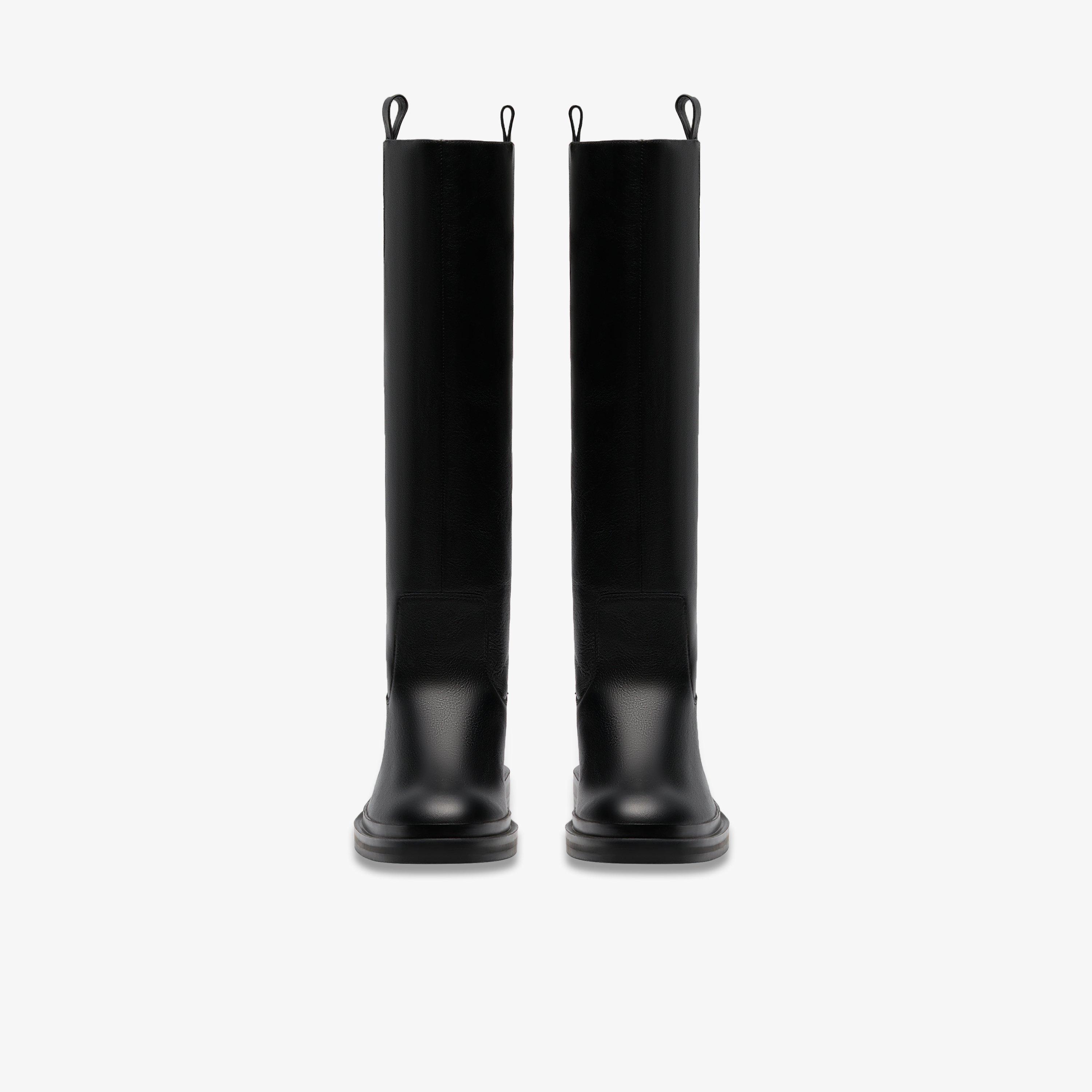 Previa Hi Black Leather