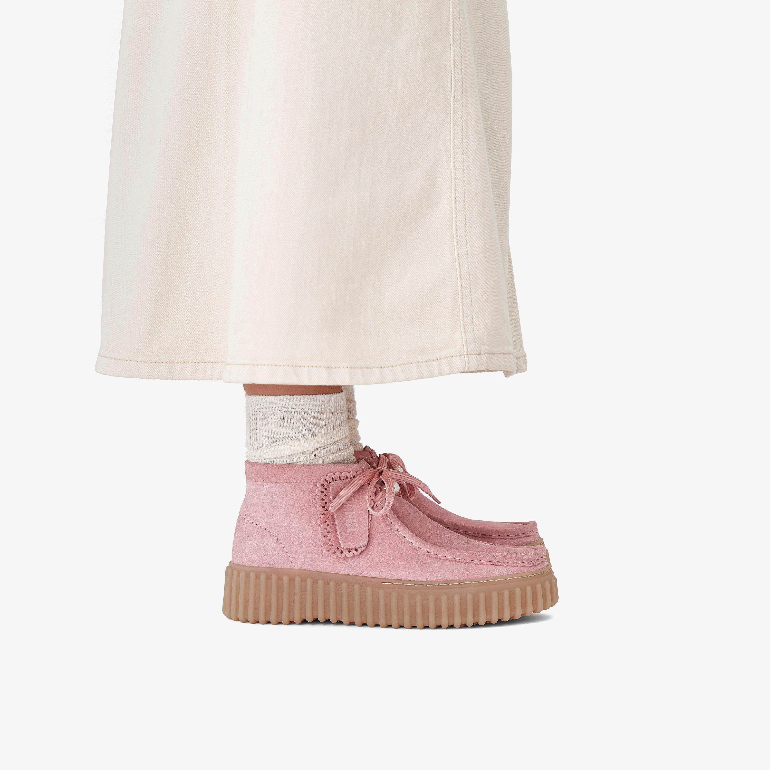 Torhill Moss Dusty Rose Suede Ankle Boots Torhill Lace Up, view 2 of 9