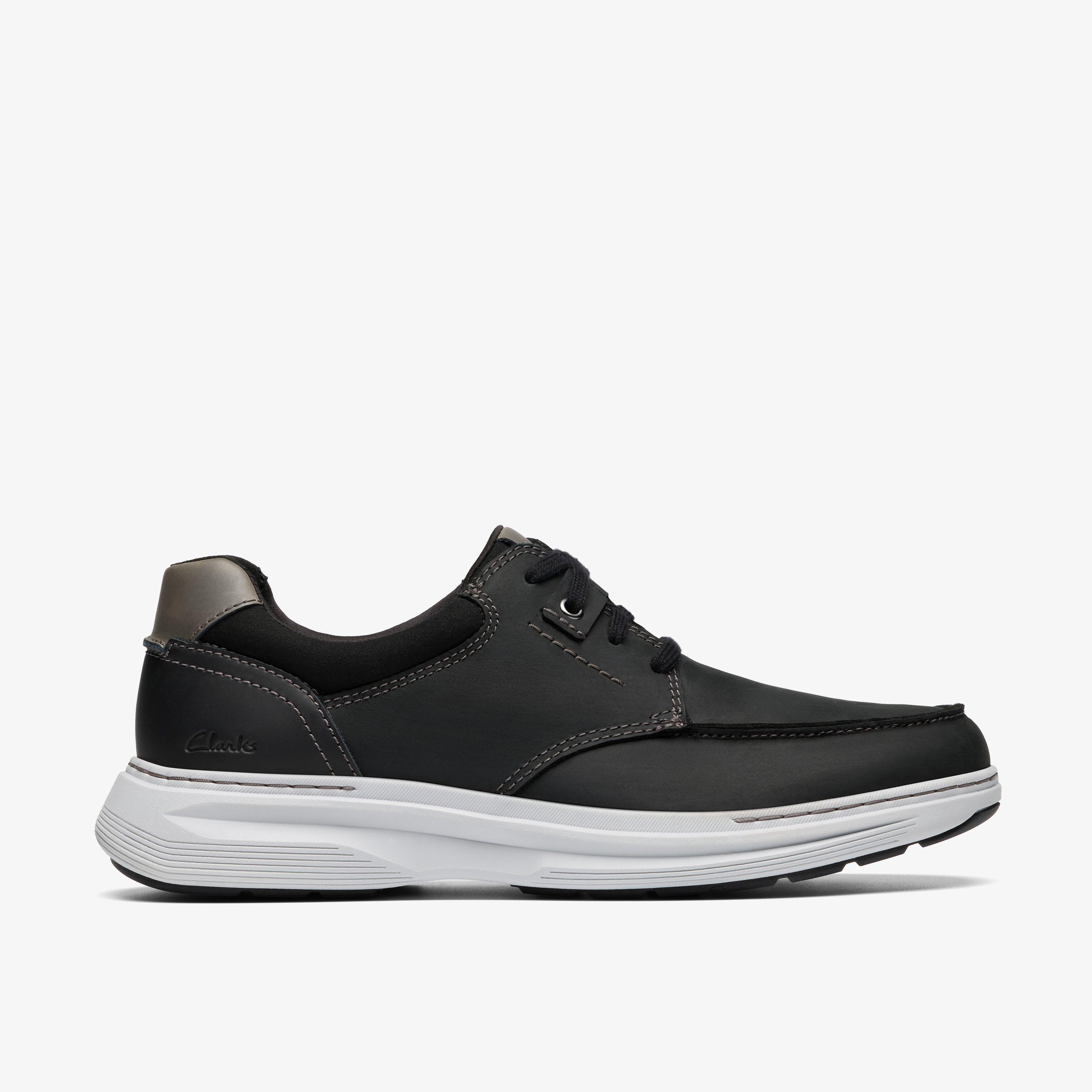 Craftwell Moc Black Leather Lace Up Sneakers, view 1 of 6