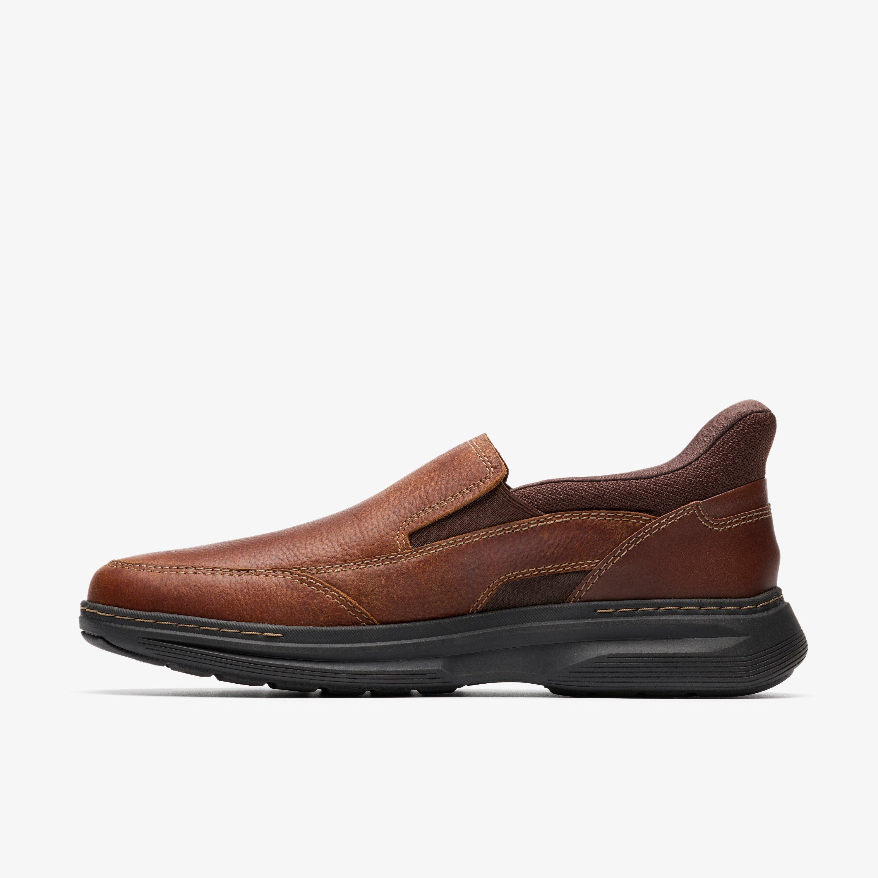 slip-on mens brown dress shoes Man's Oxford Slip on Dress shoes main image 0