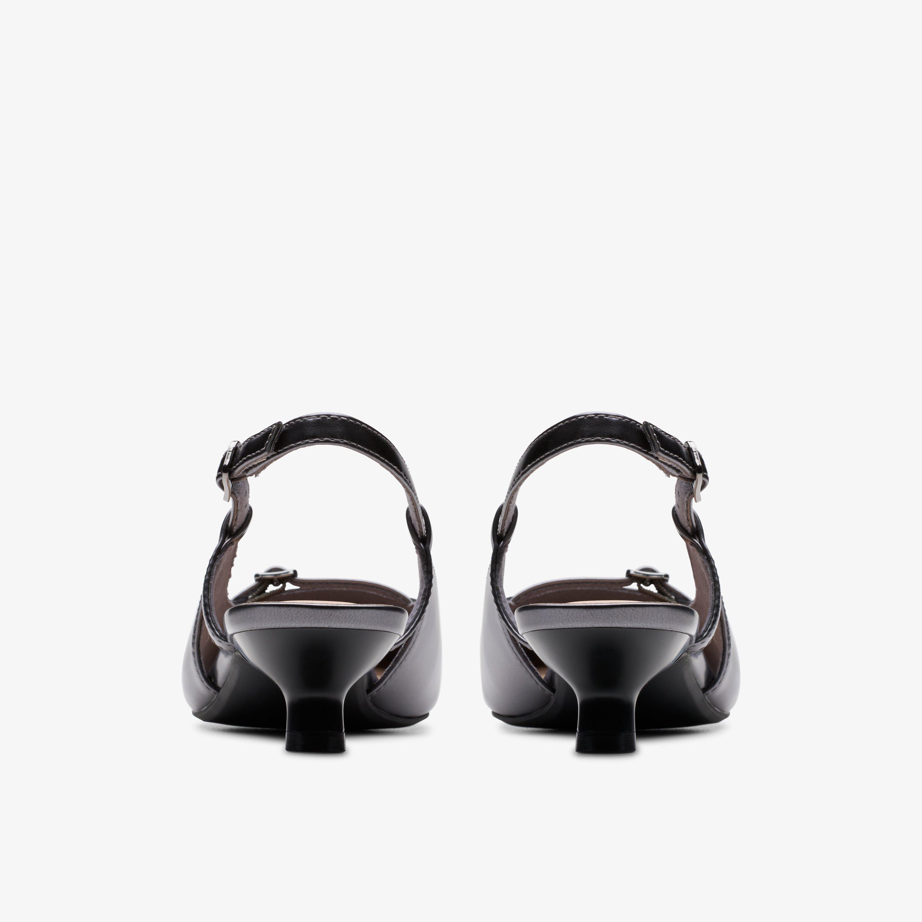Scarlyt Rowan Dark Pewter Metallic Heels Sling Back, view 6 of 8