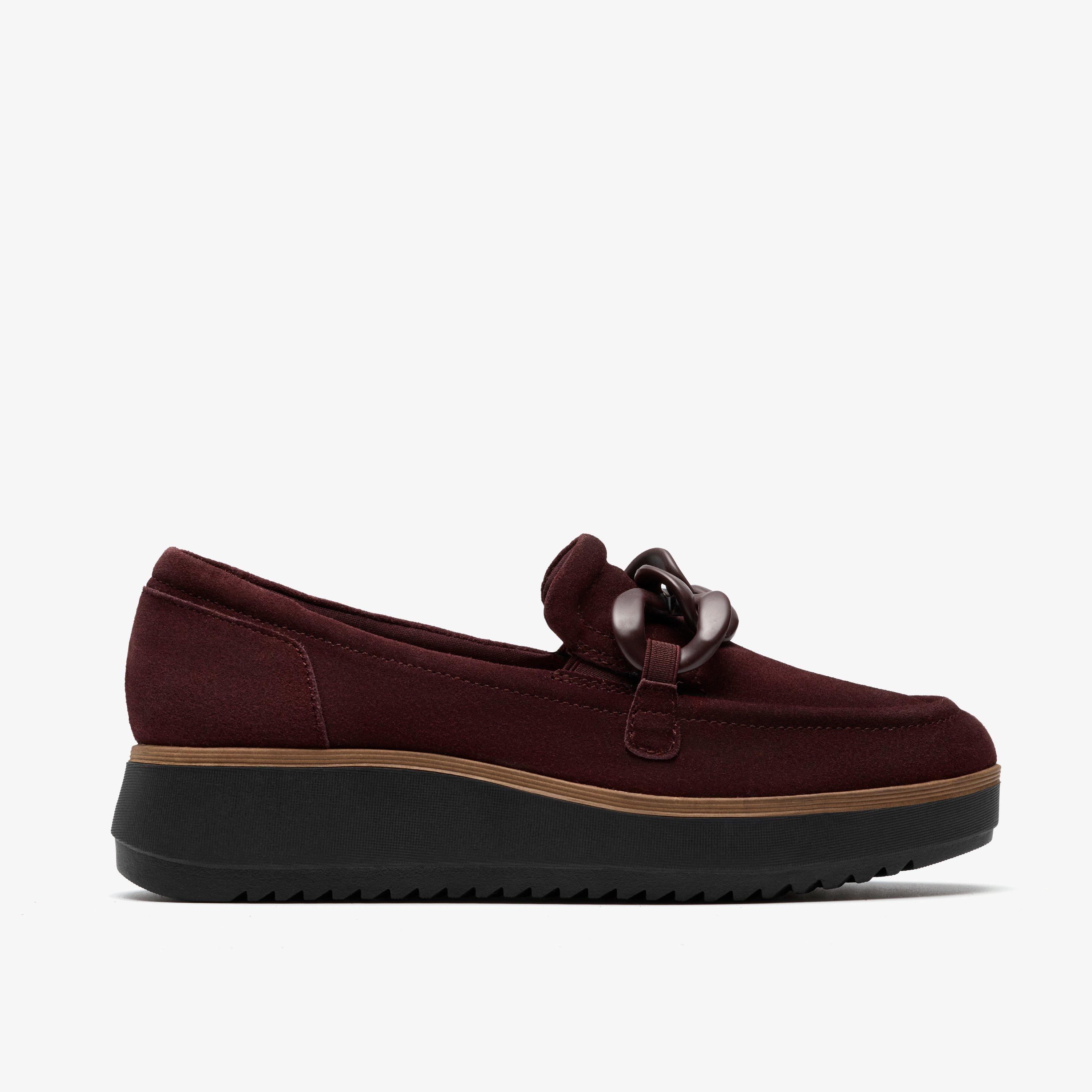 Zylah May Merlot Suede Loafers Slip Ons, view 1 of 6