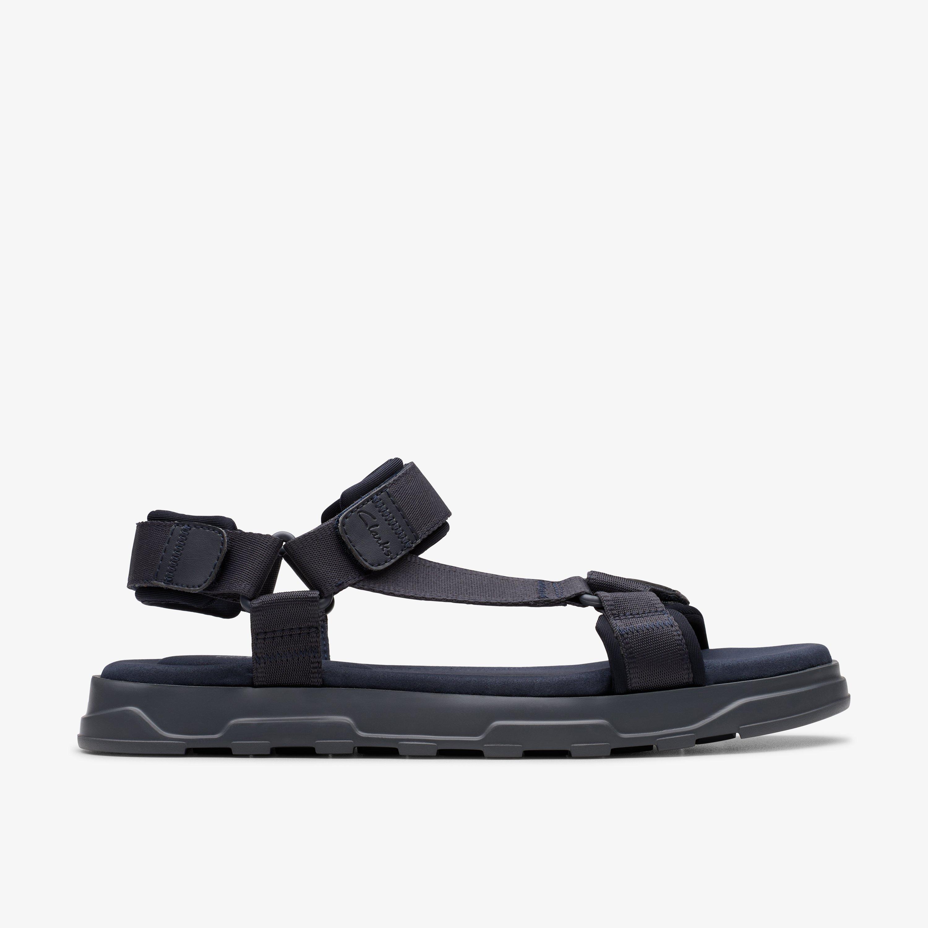 Kilver Strap Navy Flat Sandals, view 1 of 6