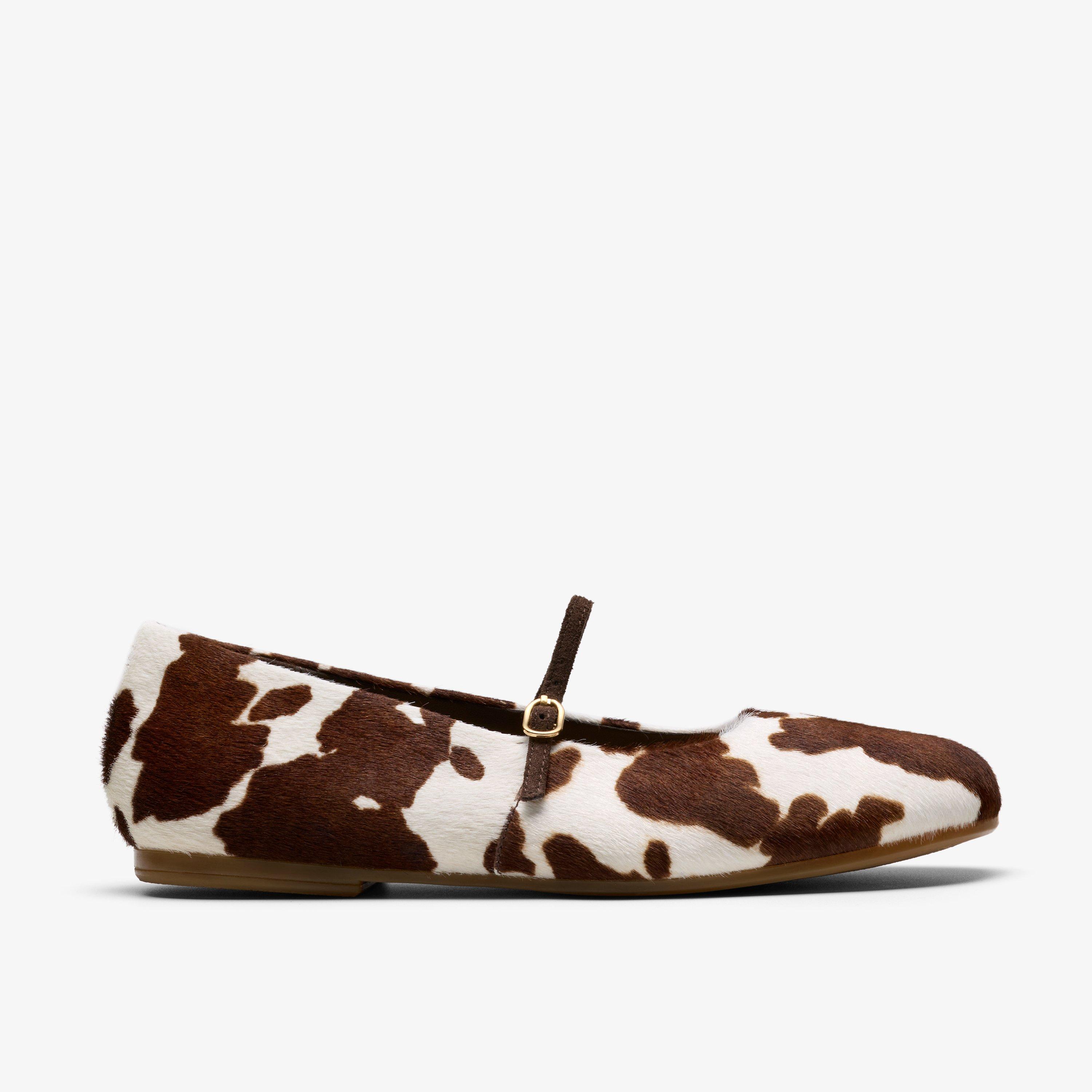 Livia Sky Cow Print Ballet Pump Mary Jane, view 1 of 9