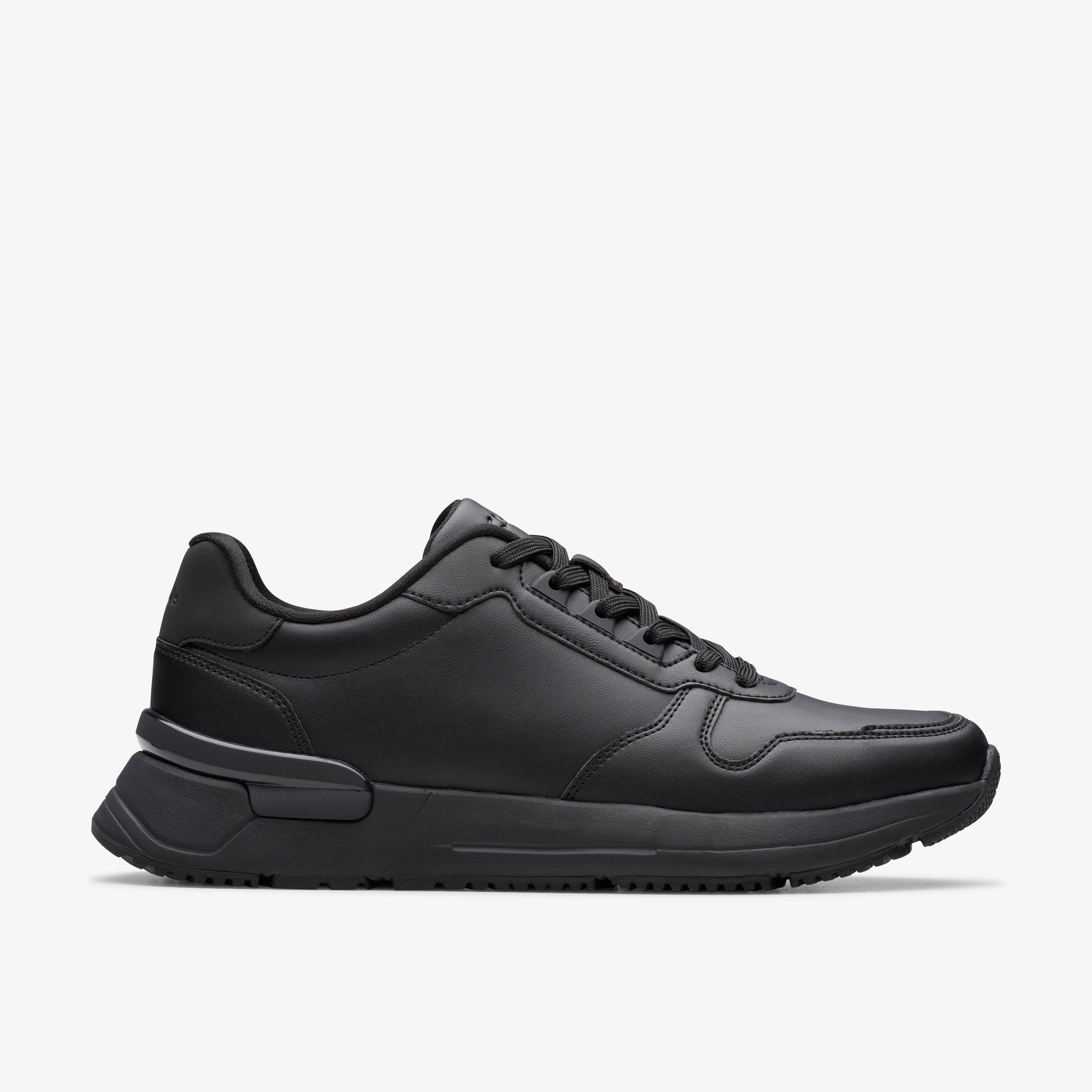 Elwick Lace Black Trainers Lace Up, view 1 of 6