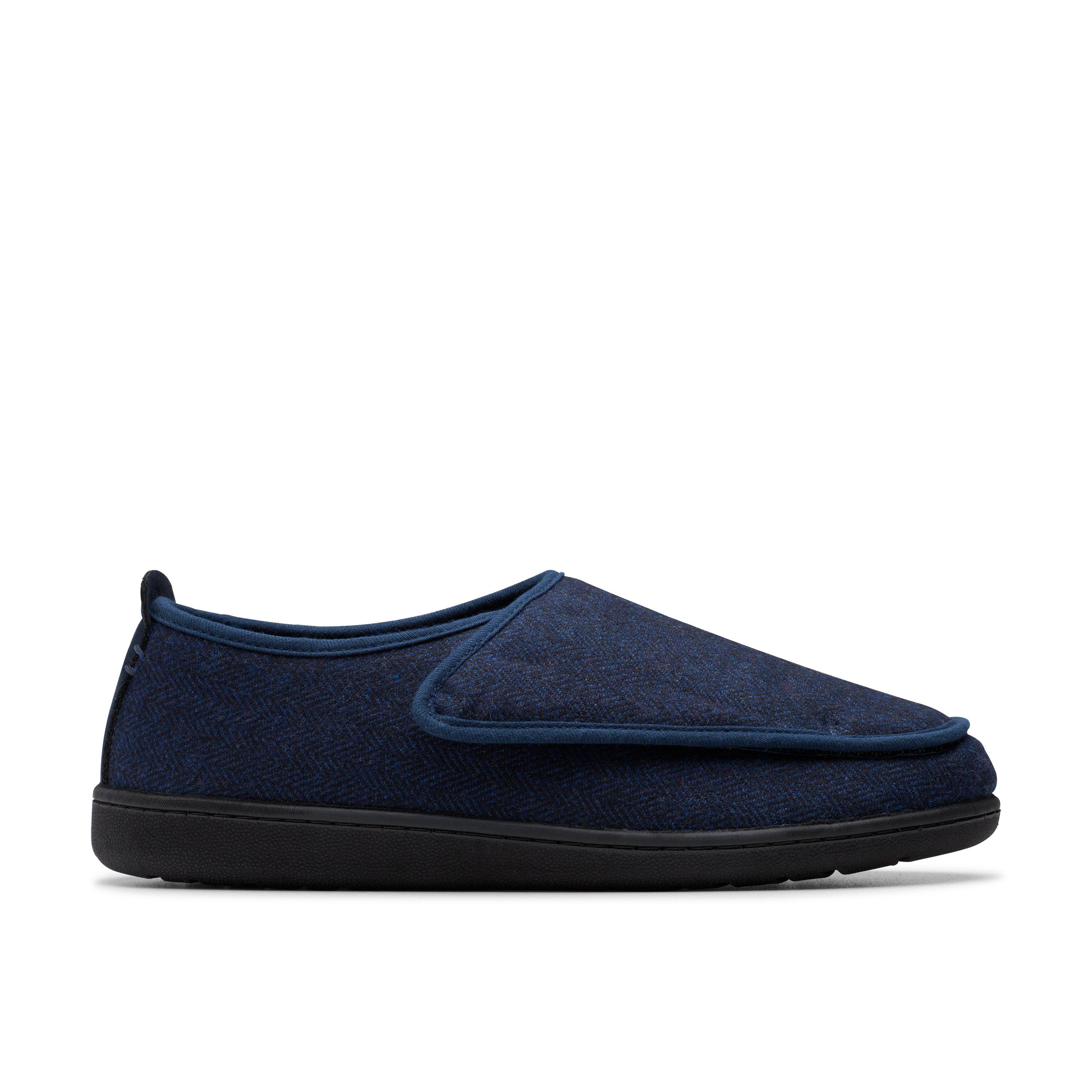 Clarks Men's Blue Textile King Riptape Slipper