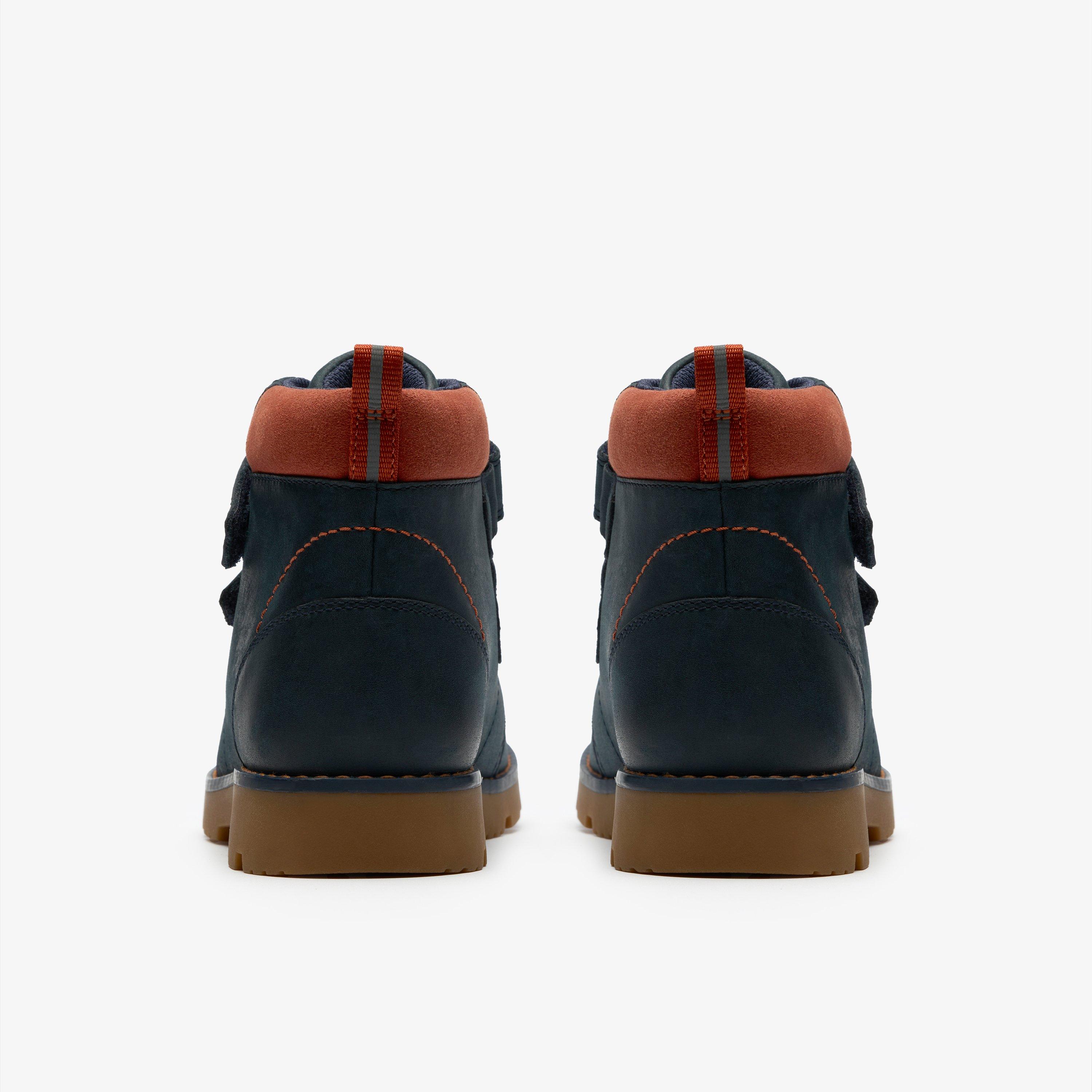 Heath Strap Older Navy Ankle Boots Riptape, view 5 of 6