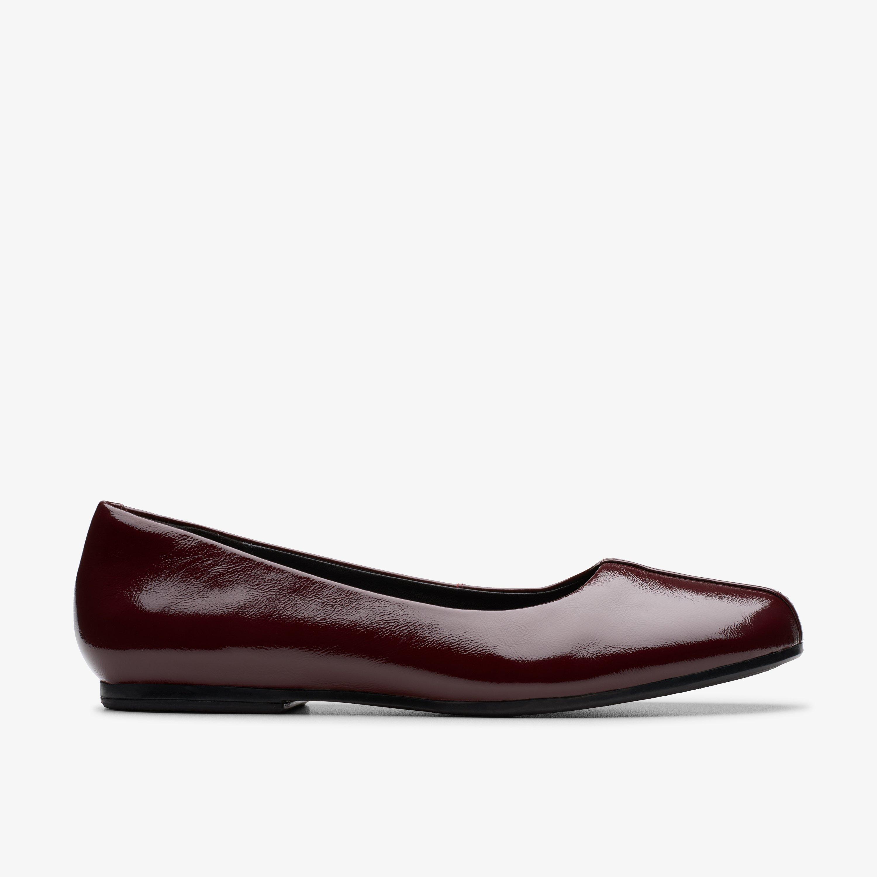 Livia Lily Brevetto Borgogna Ballerine Scarpa slip-on, view 1 of 6