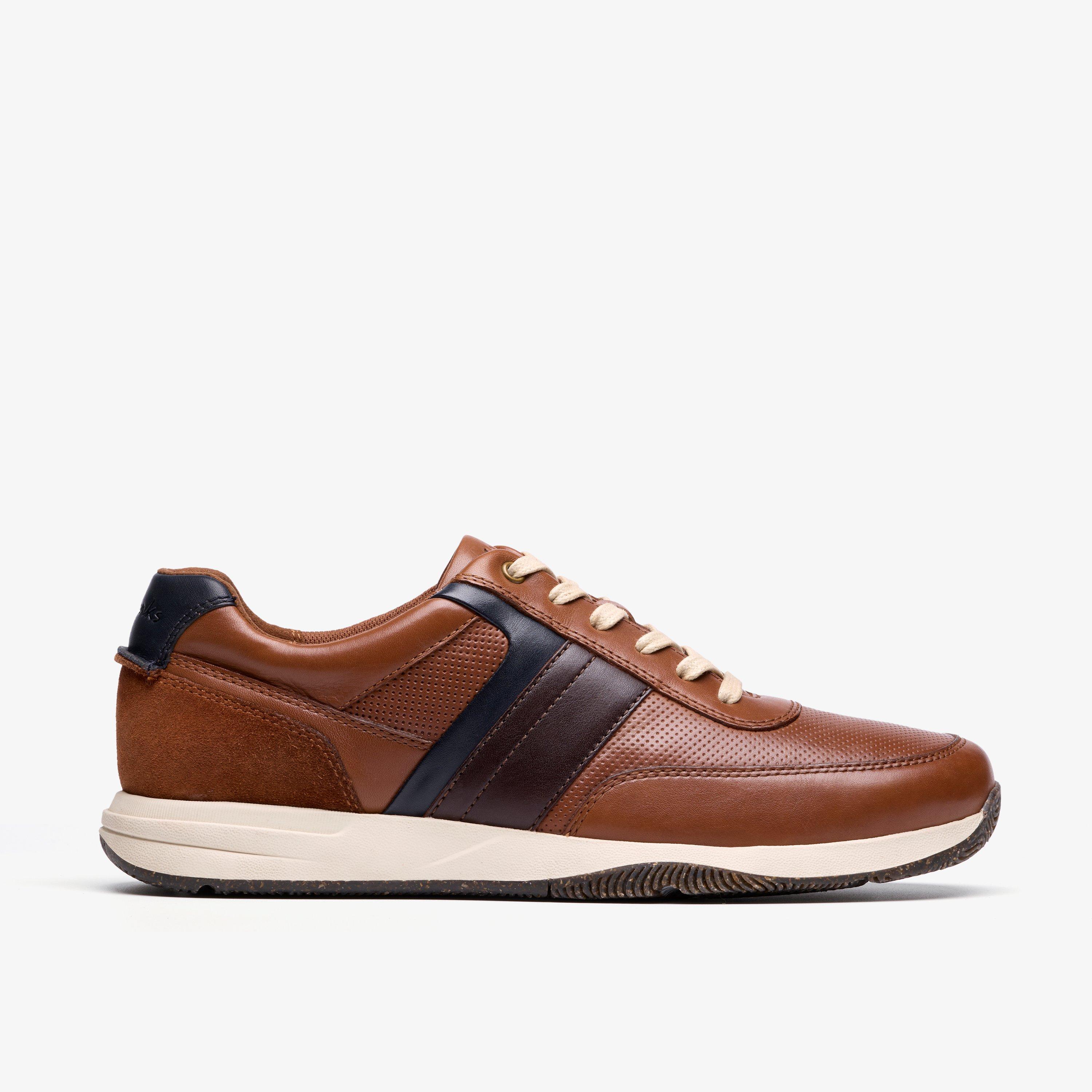 Townview Style Tan Leather Sneakers, view 1 of 6
