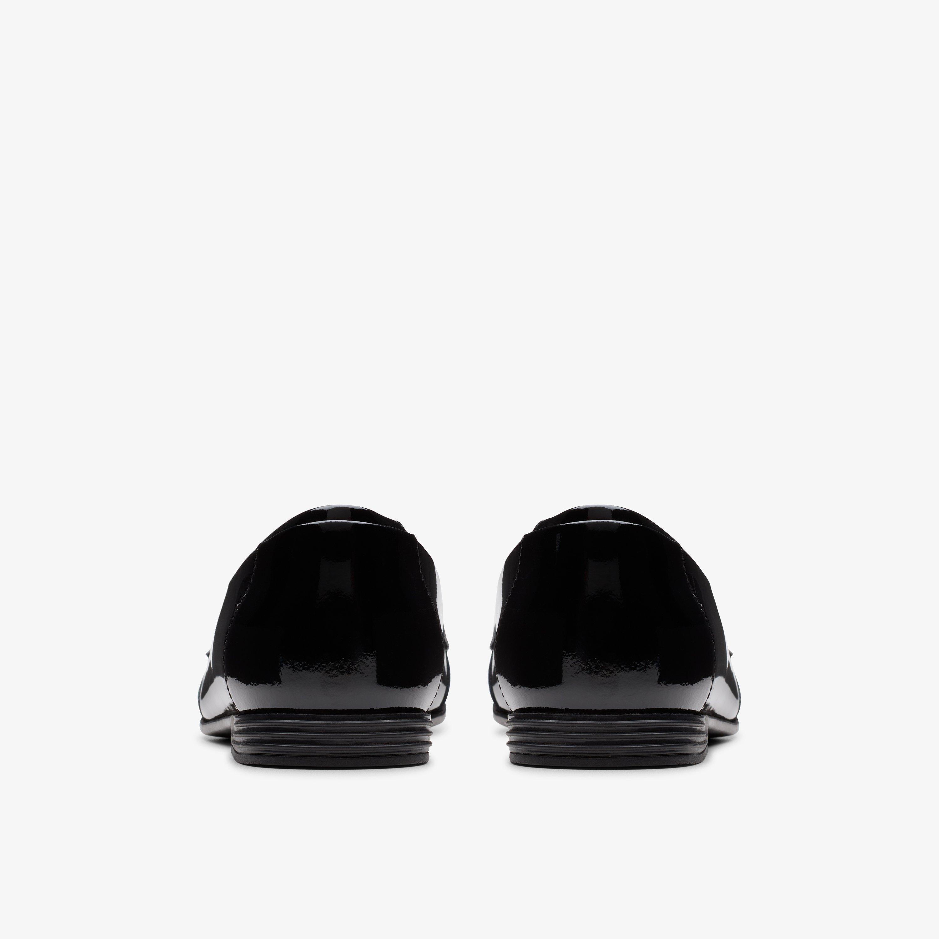 Finja Loafer Youth Black Patent Shoes Black Patent Loafers School Shoes, view 5 of 6