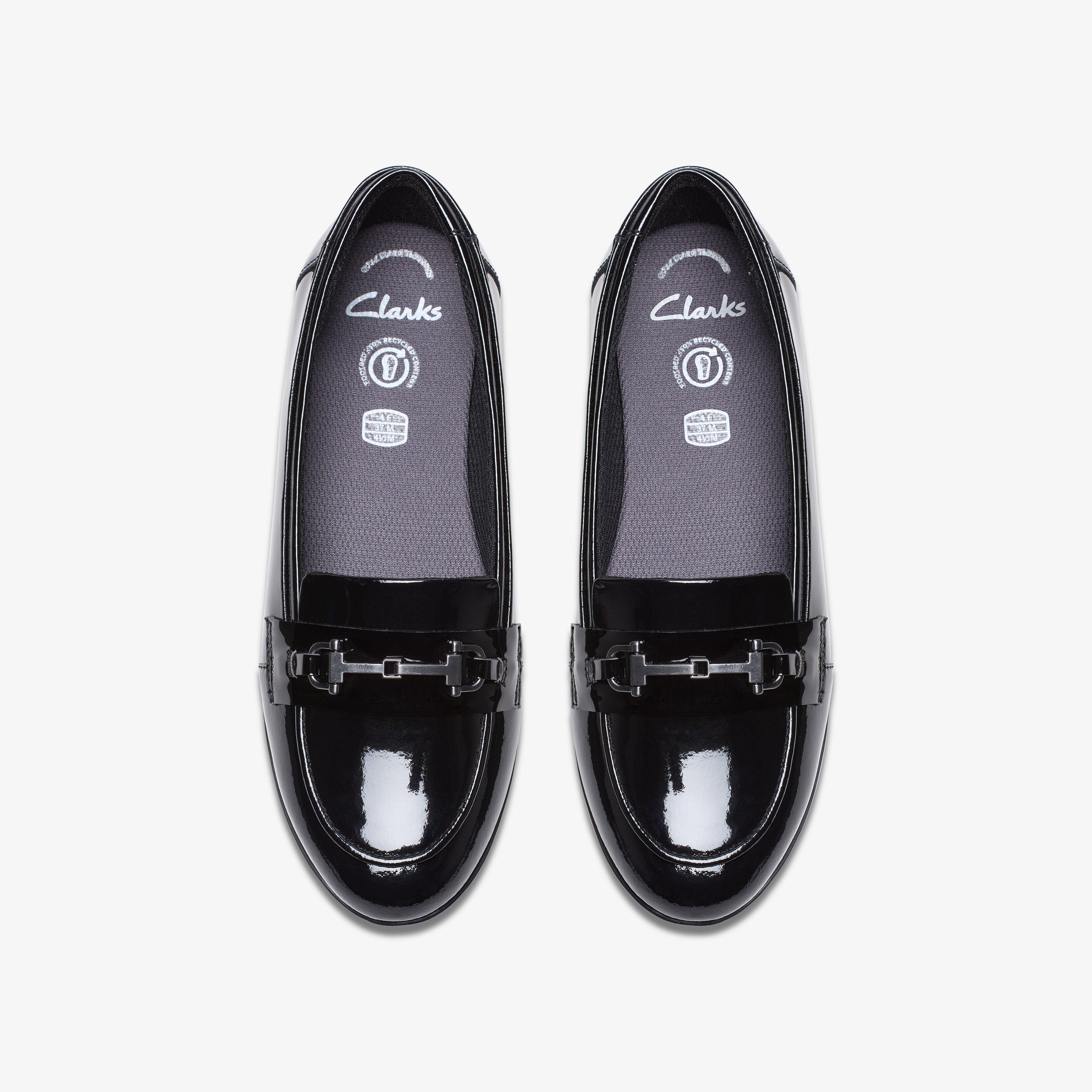 Finja Loafer Youth Black Patent Shoes Black Patent Loafers School Shoes, view 6 of 6