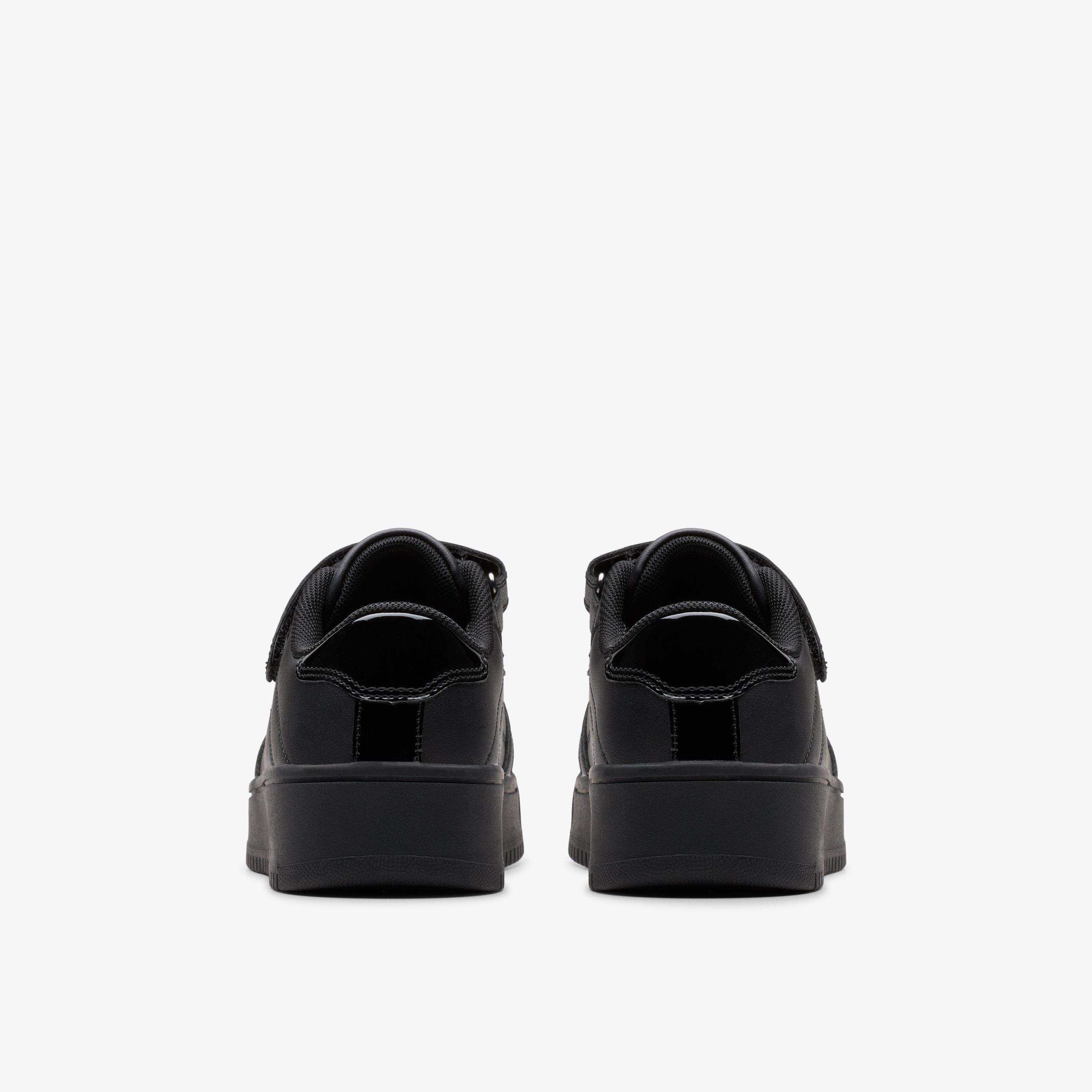 Barley Step Kid Black Trainers School Shoes, view 5 of 6