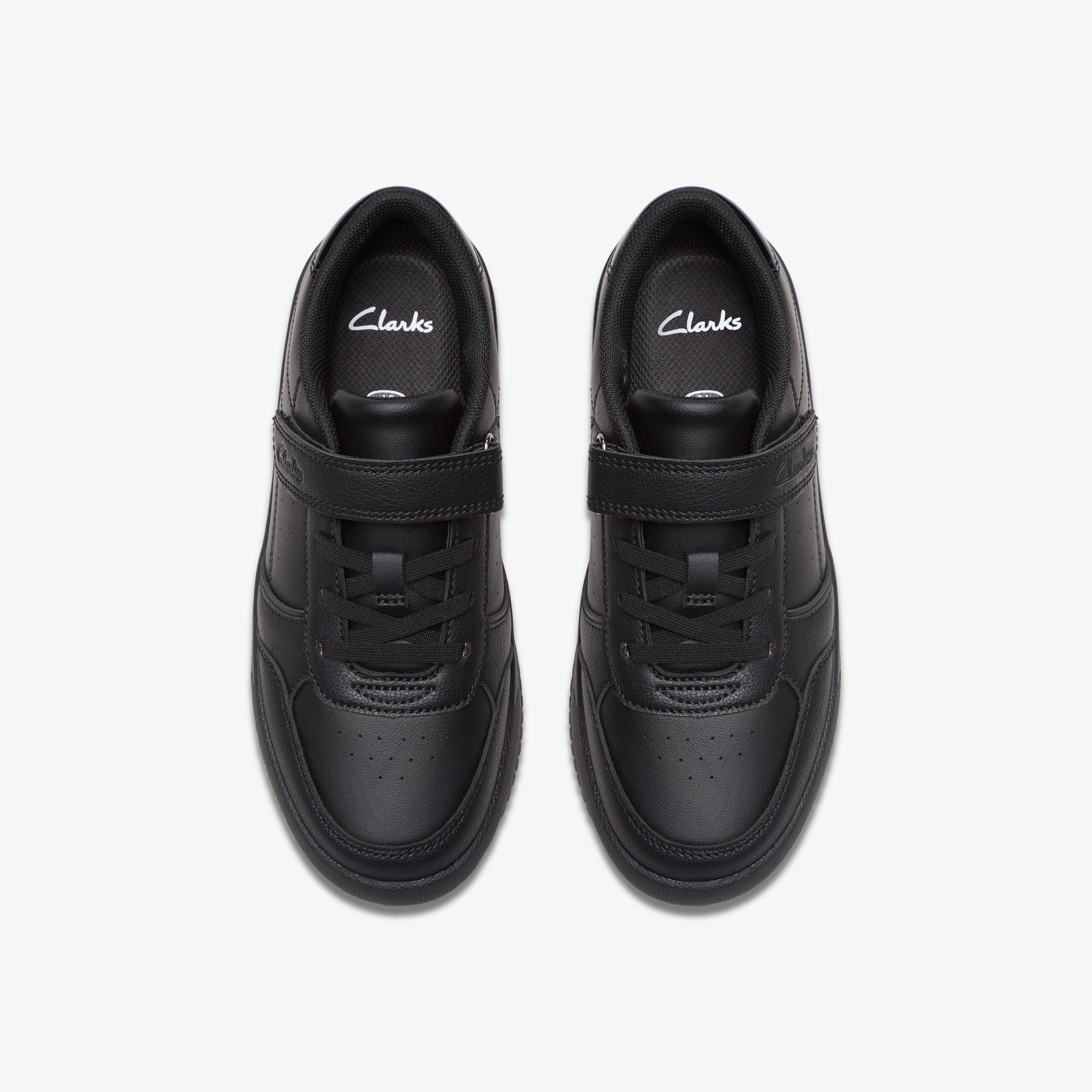 Barley Step Kid Black Trainers School Shoes, view 6 of 6