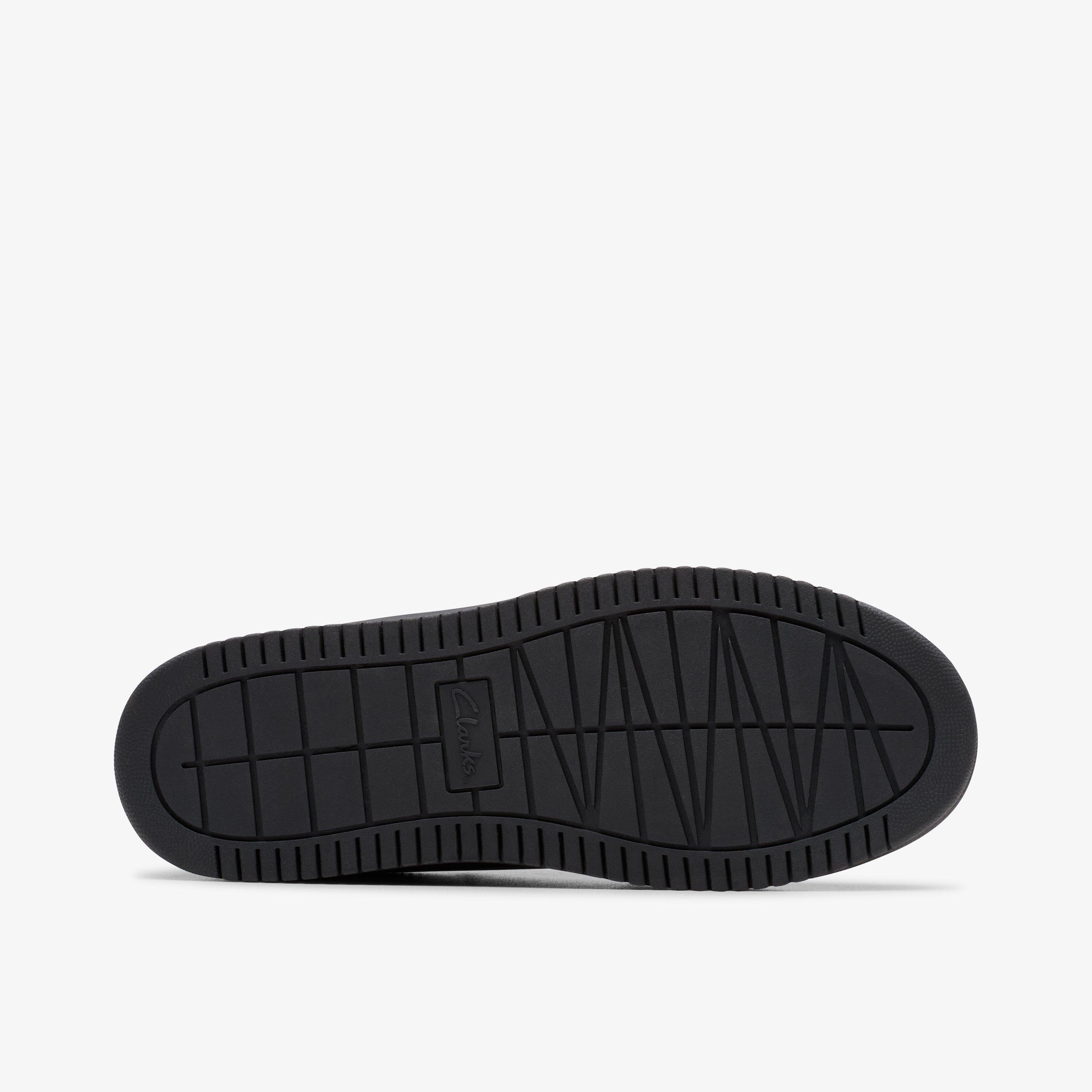 Barley Step Youth Black Trainers School Shoes, view 3 of 6