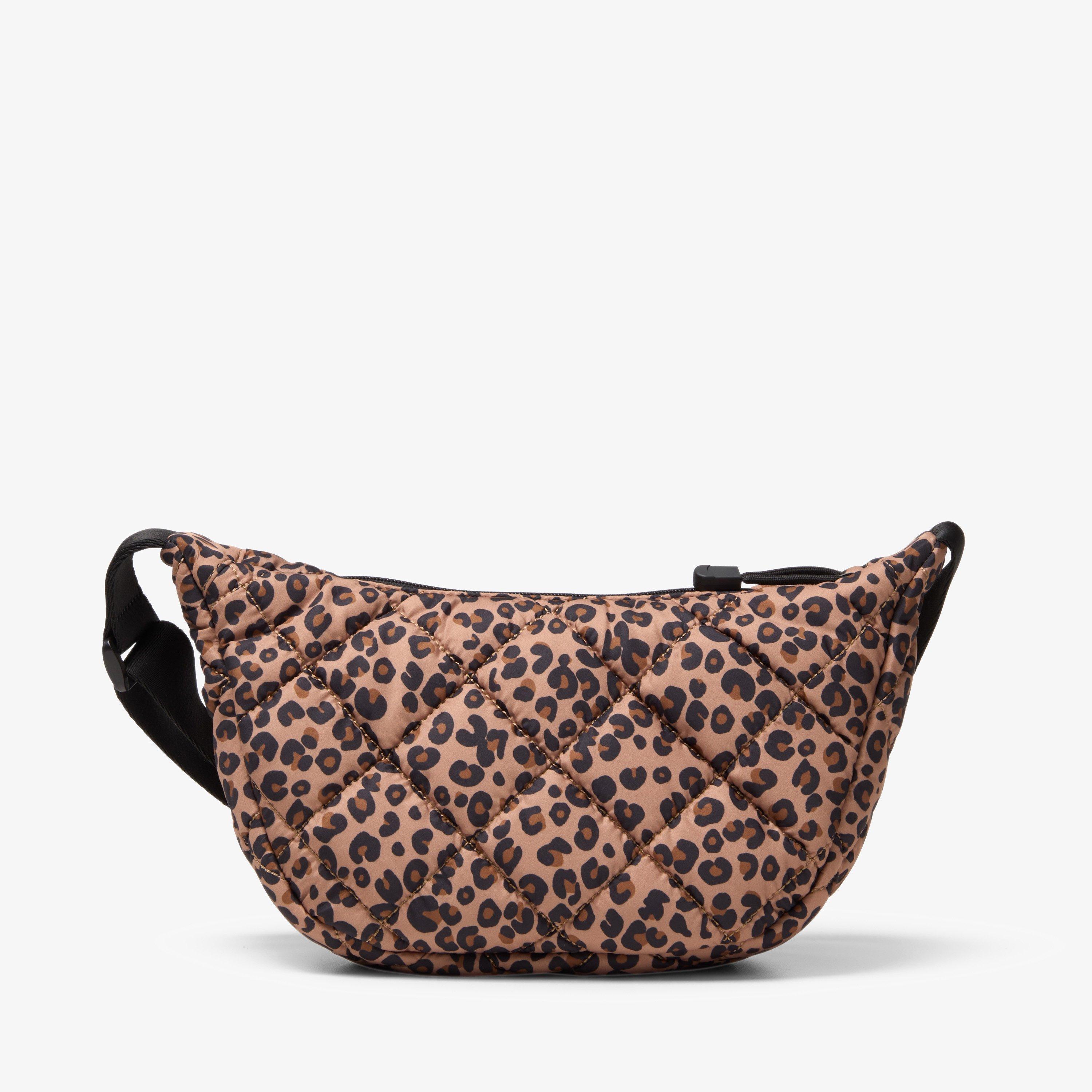 Quilted Trail Strap Crossbody Bag — Brown (alternate view)