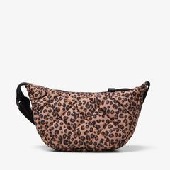 Quilted Trail Strap Crossbody Bag — Brown 2