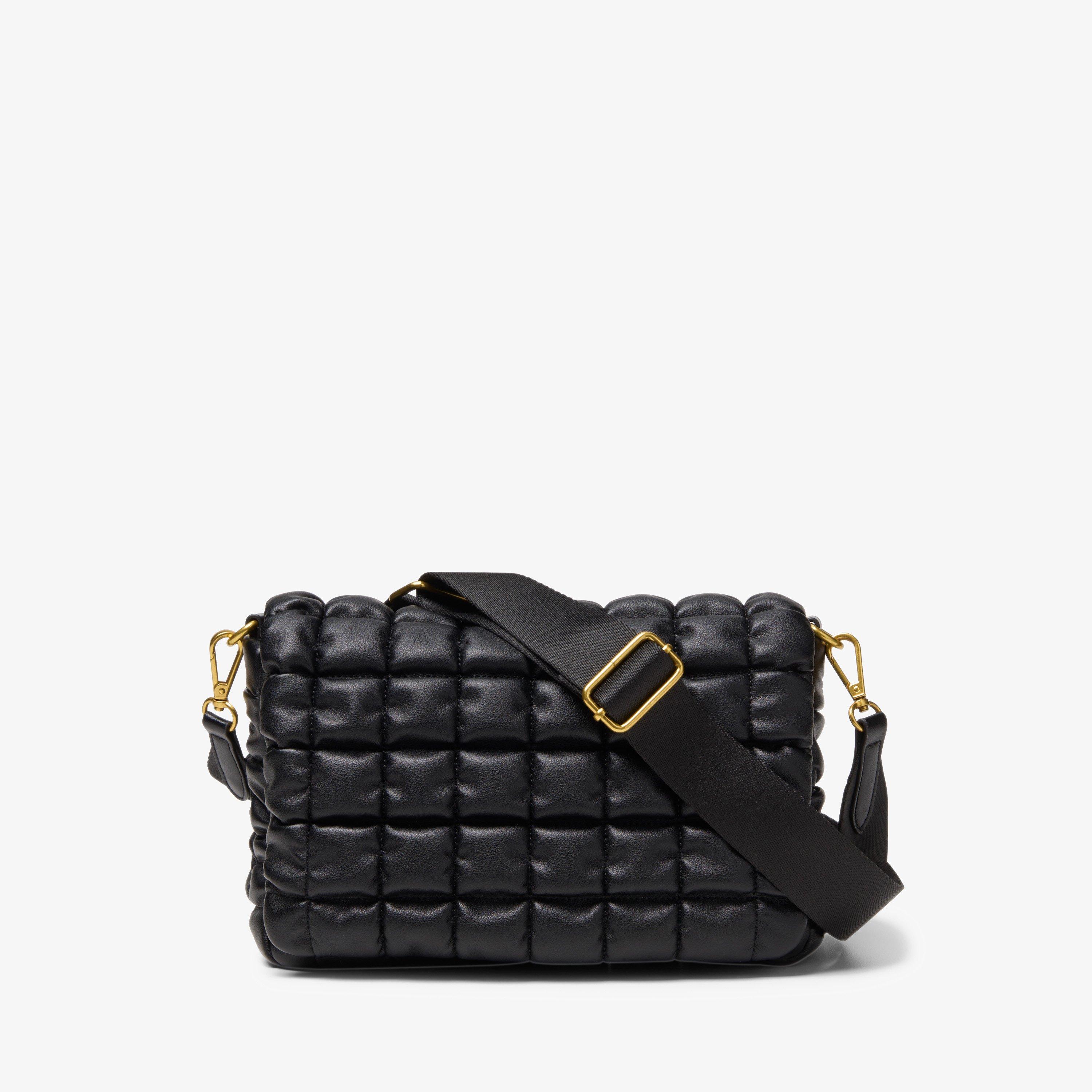 Quilted Cross Black Cross Body Bag Shoulder Bag, view 1 of 4