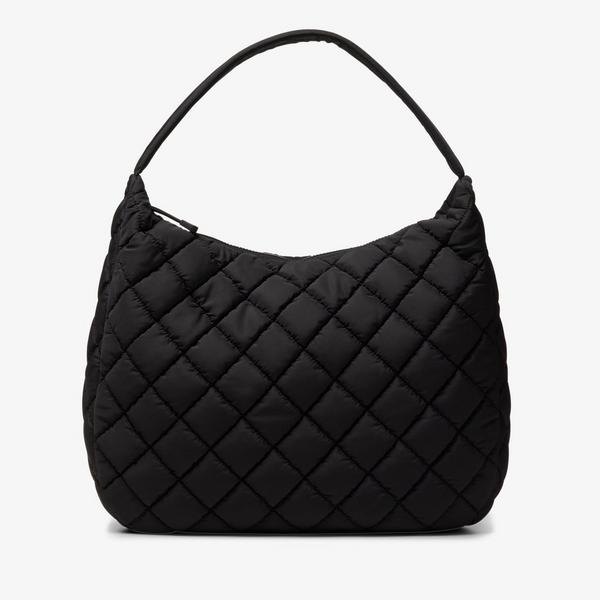 Quilted Tote — Black