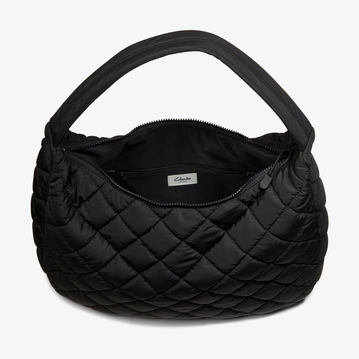 Quilted Tote Bag  — Black