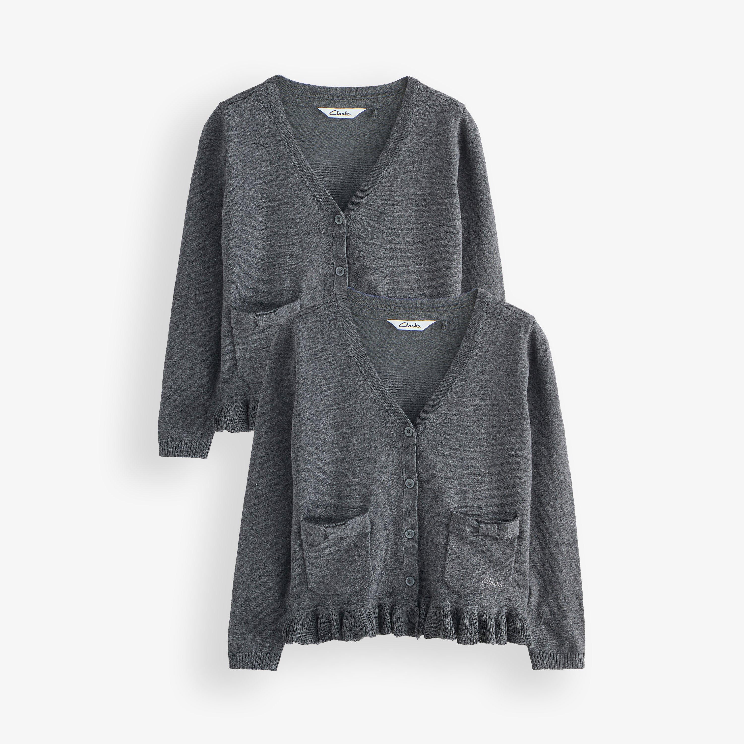 2 Pack Cardigan 10-11 years Grey Cardigan, view 1 of 1
