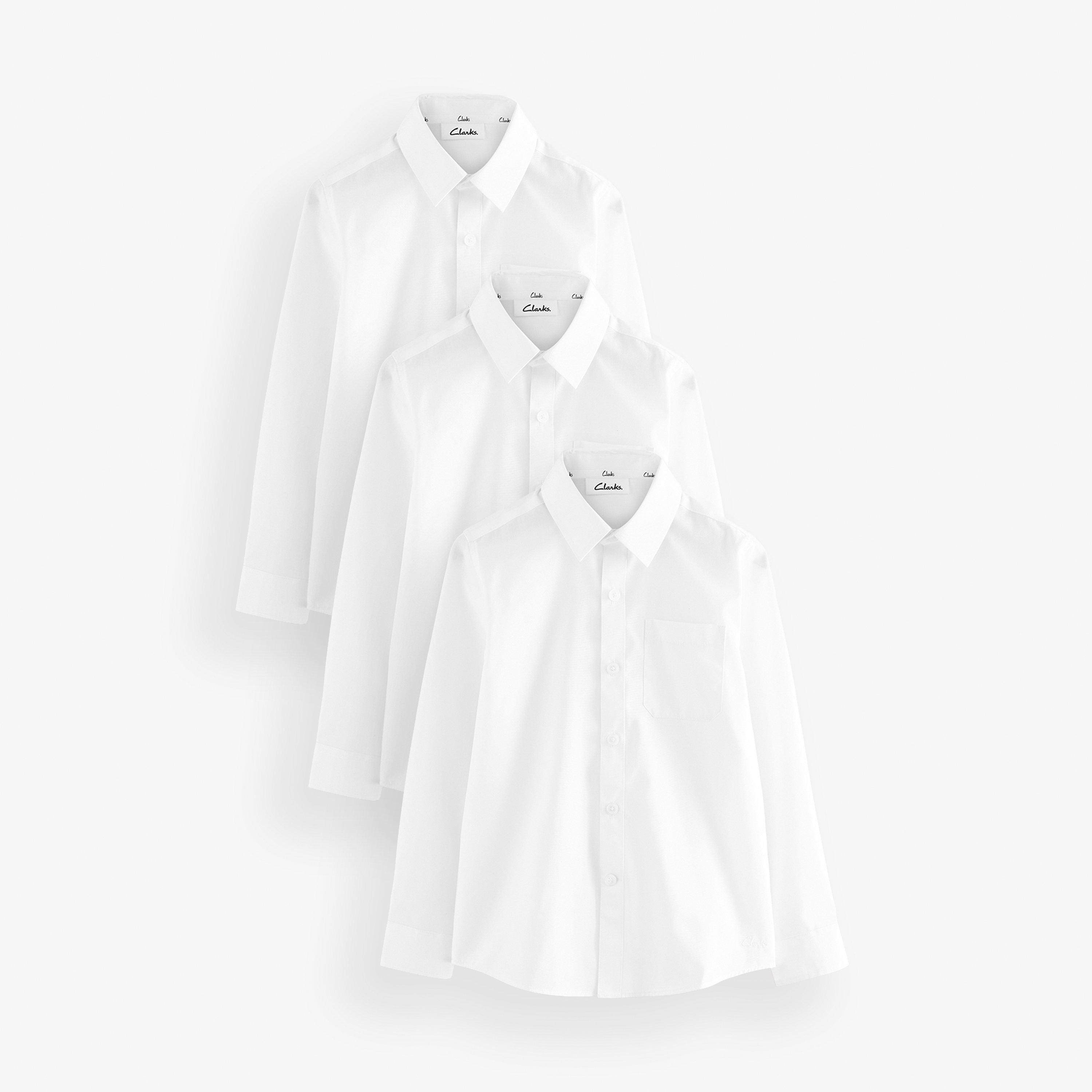 3 Pack Shirt Long Sleeve 5-6 years White Shirt, view 1 of 1