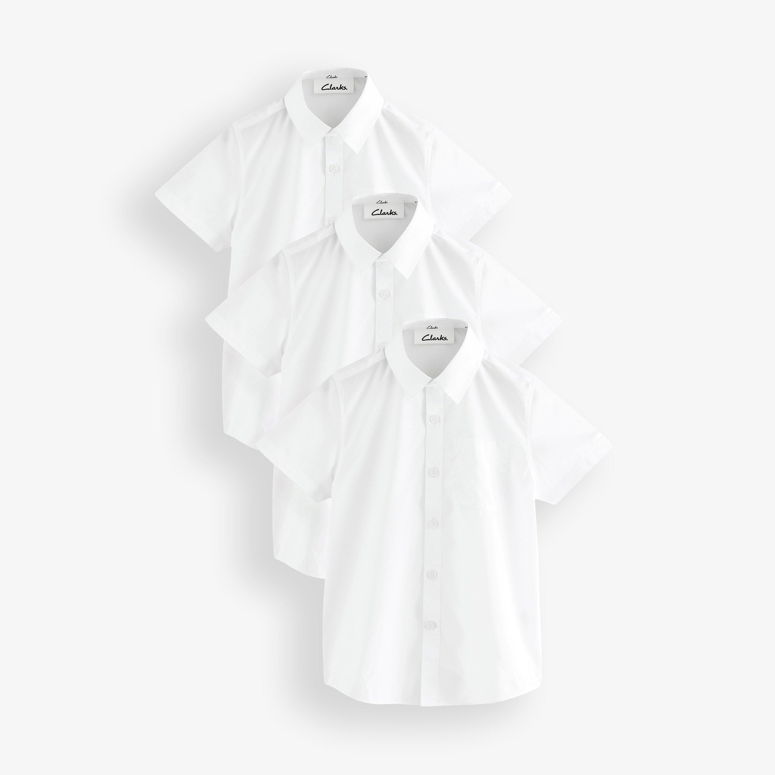 3 Pack Shirt Short Sleeve 9-10 years White Shirt, view 1 of 1