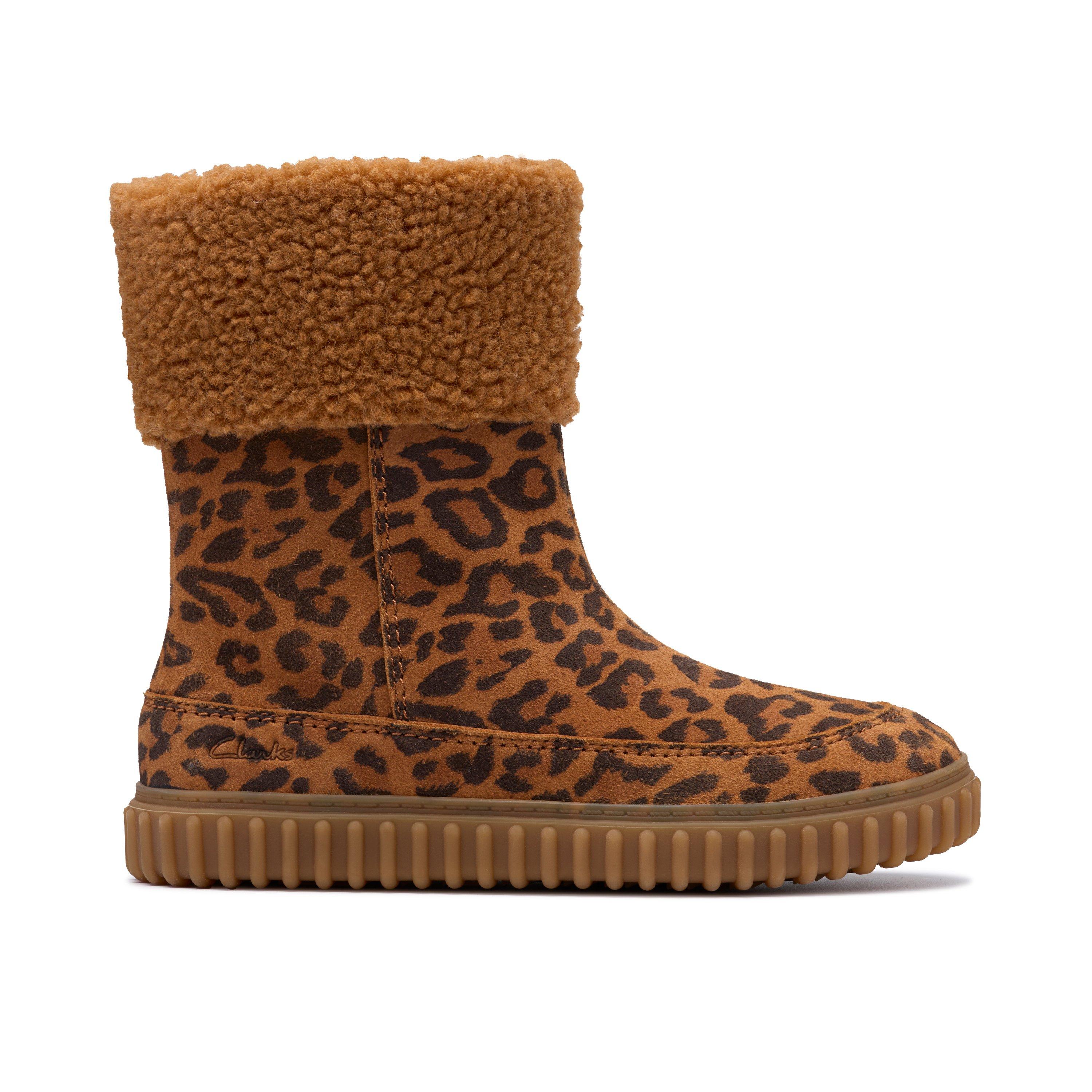 Clarks Children's Brown Suede Cove Snug Kid Standard Fit Kids