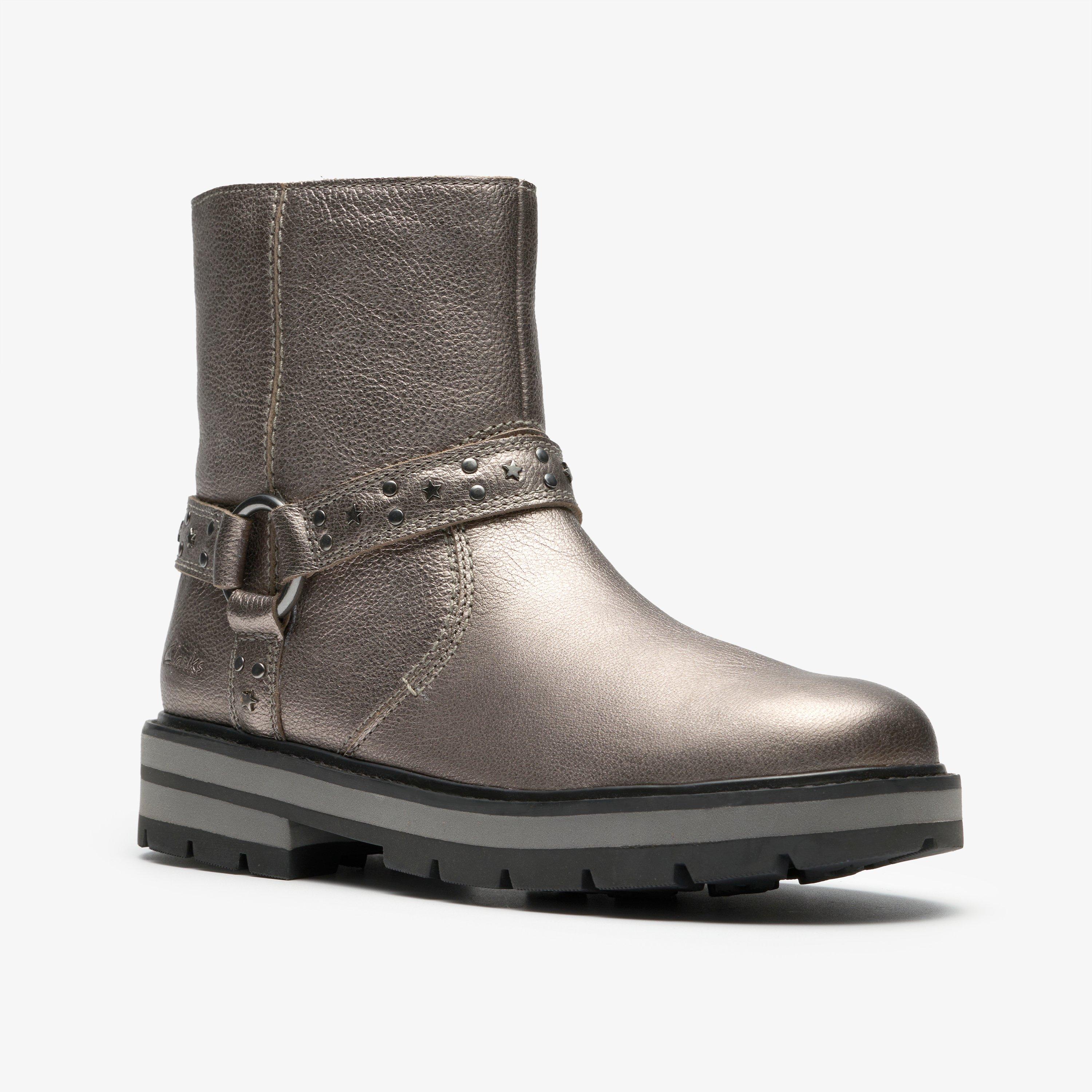 Prague Shine Kid Pewter Metallic