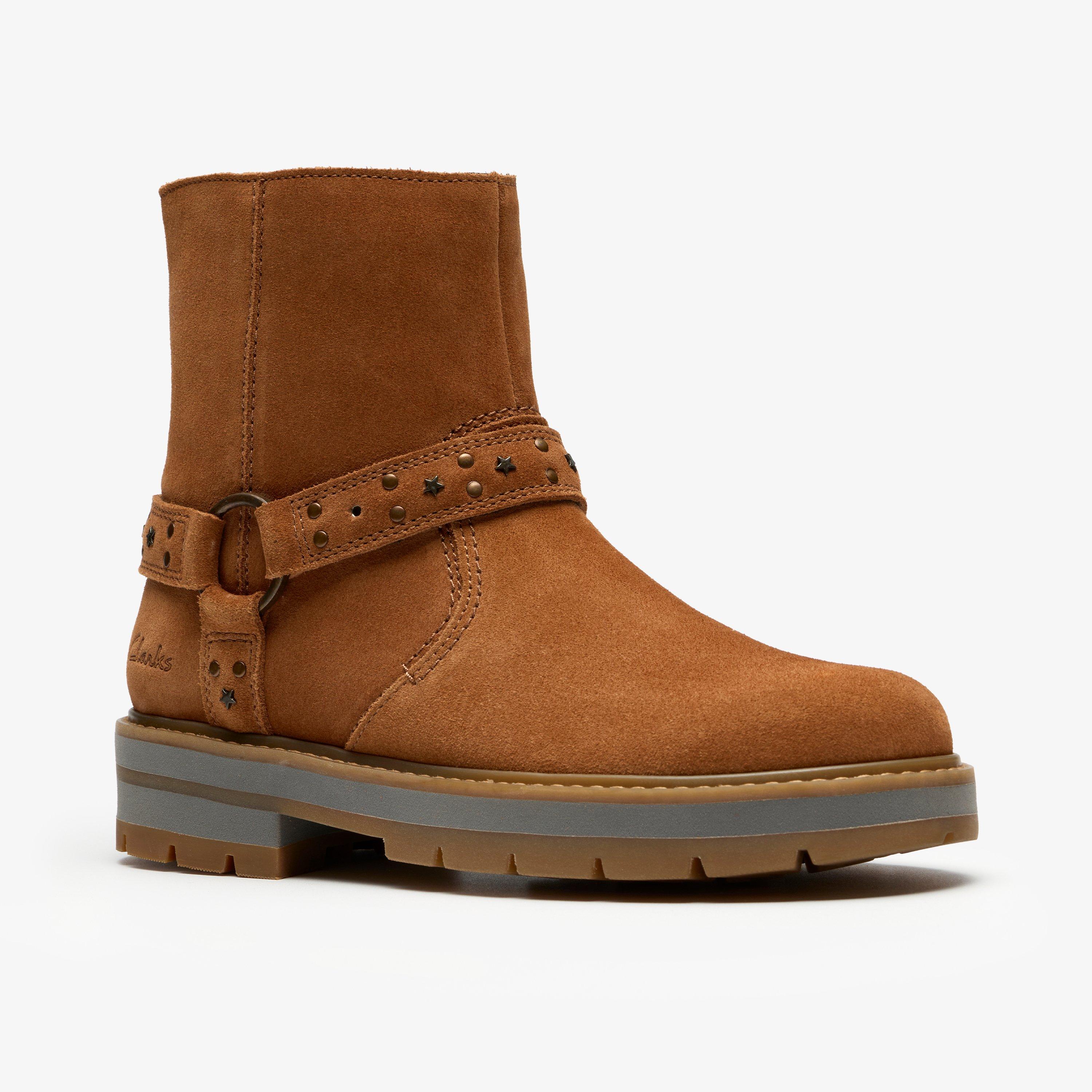 Prague Shine Kid Tan Suede