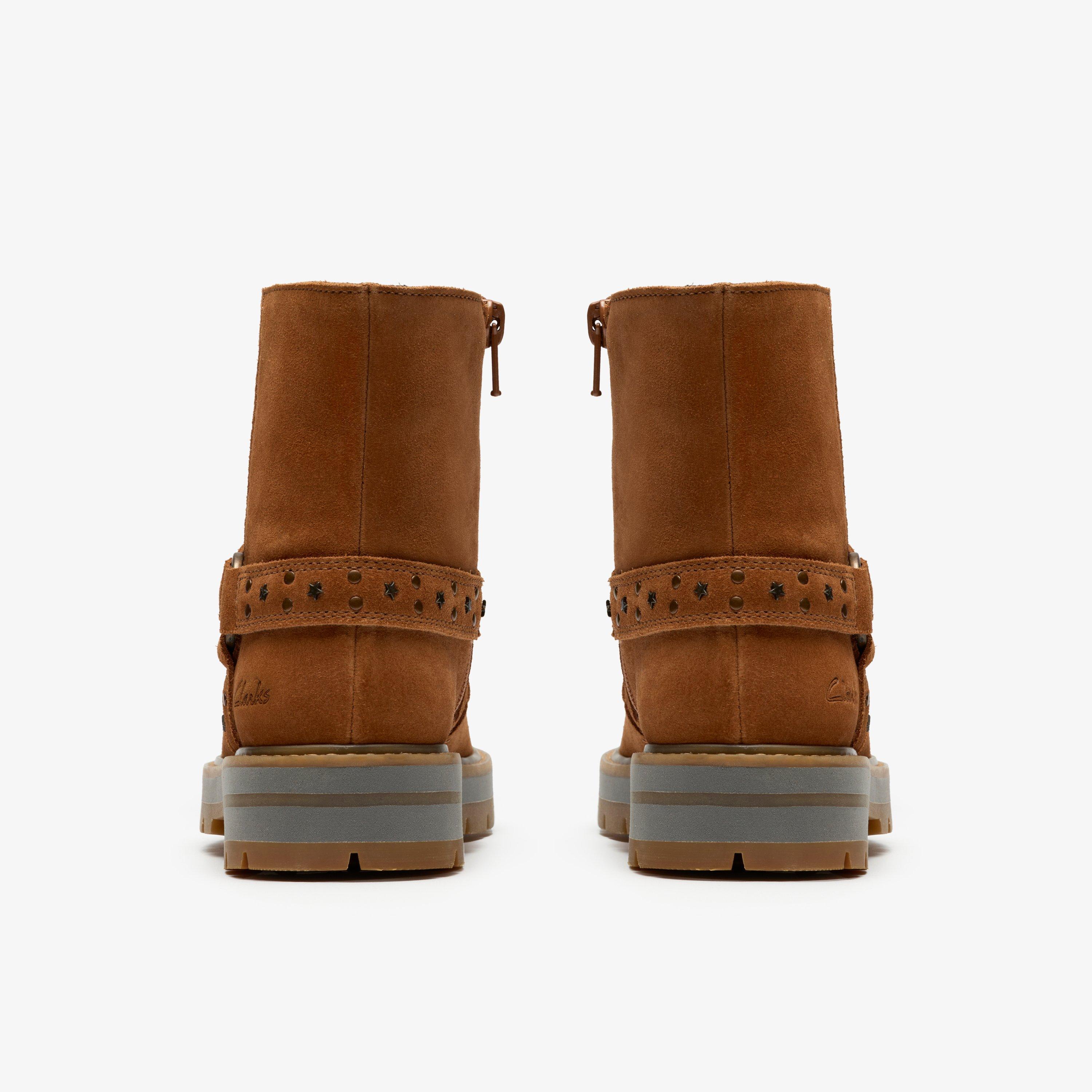 Prague Shine Kid Tan Suede