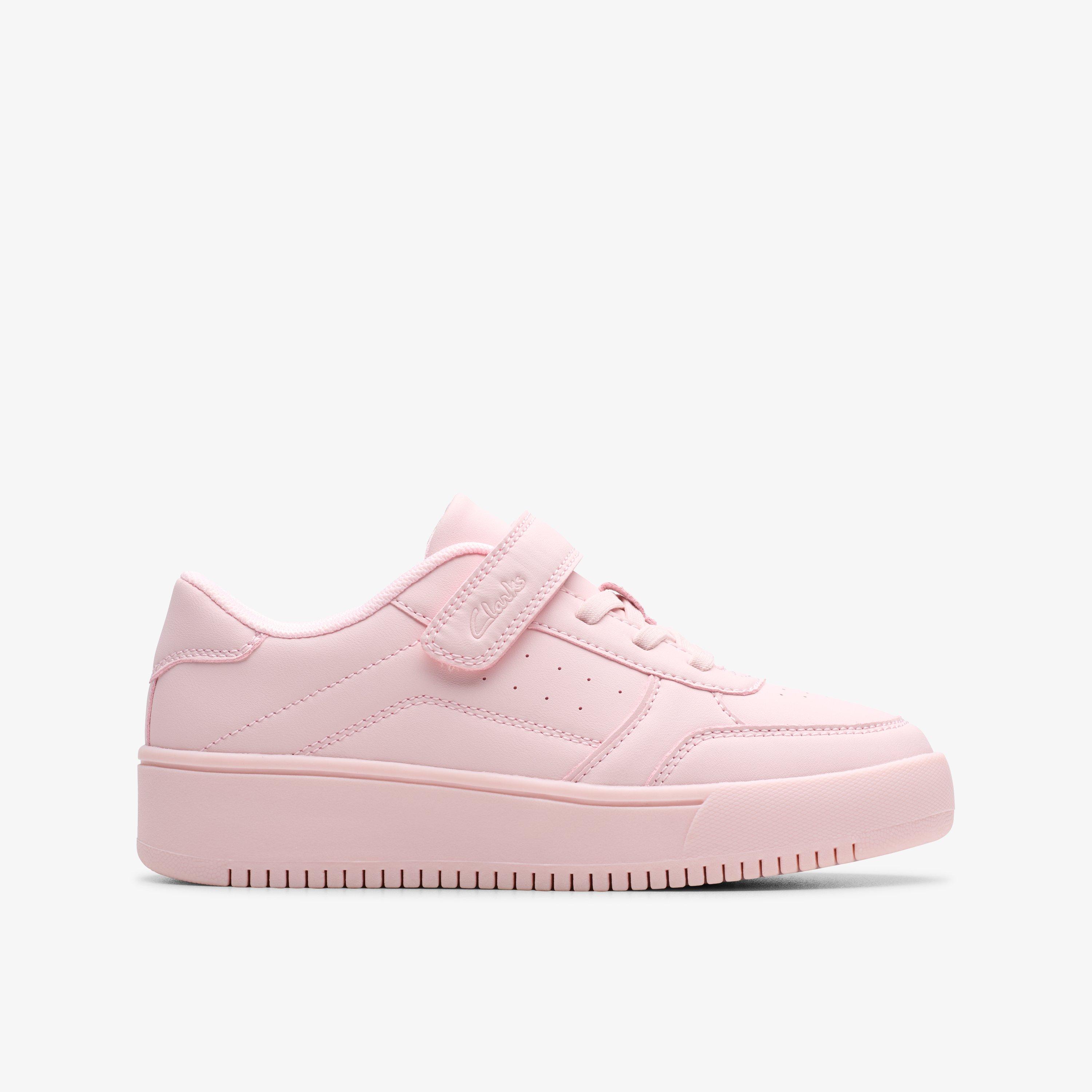 Barley Step Kid Light Pink Trainers Riptape, view 1 of 6