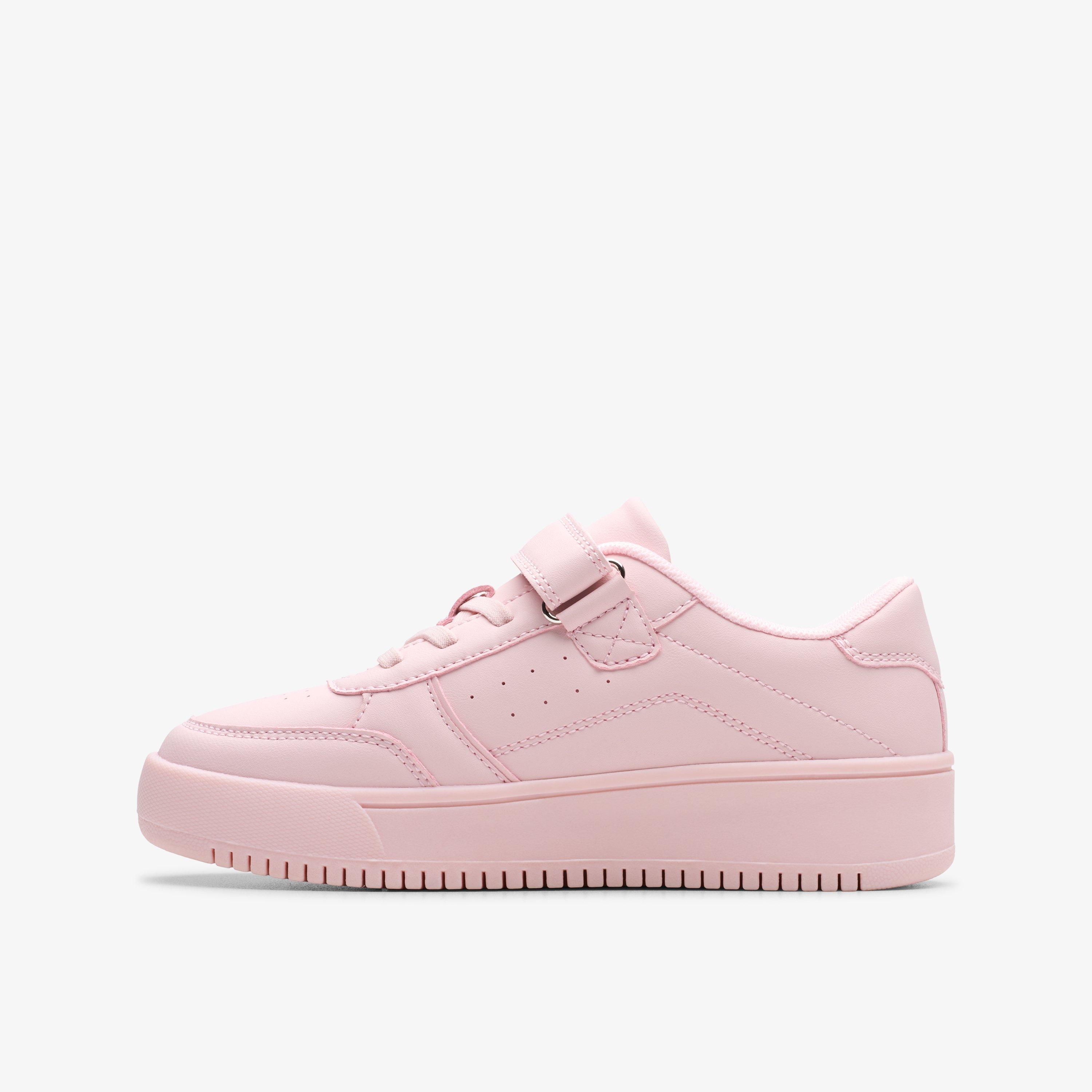 Barley Step Kid Light Pink Trainers Riptape, view 2 of 6