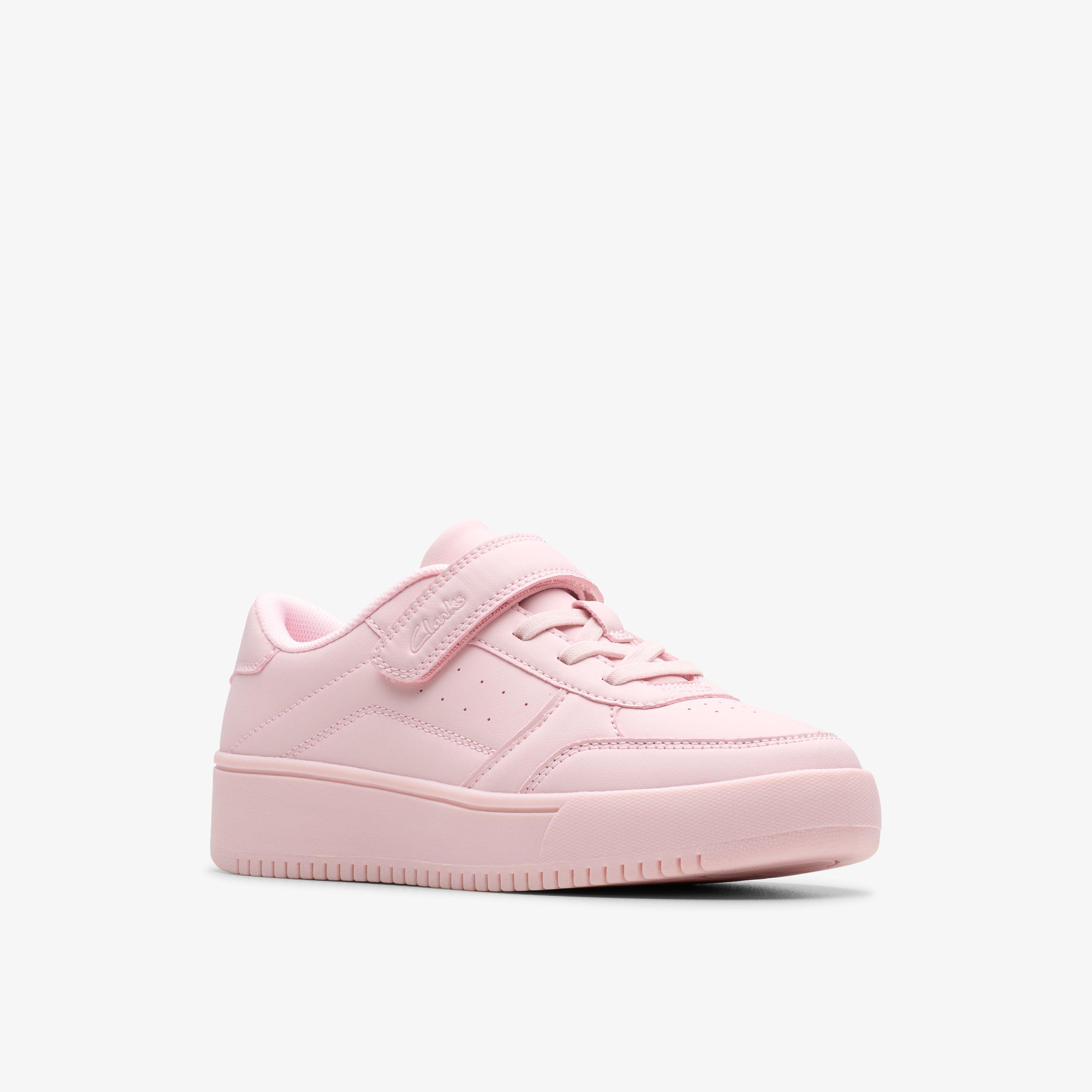 Barley Step Kid Light Pink Trainers Riptape, view 4 of 6