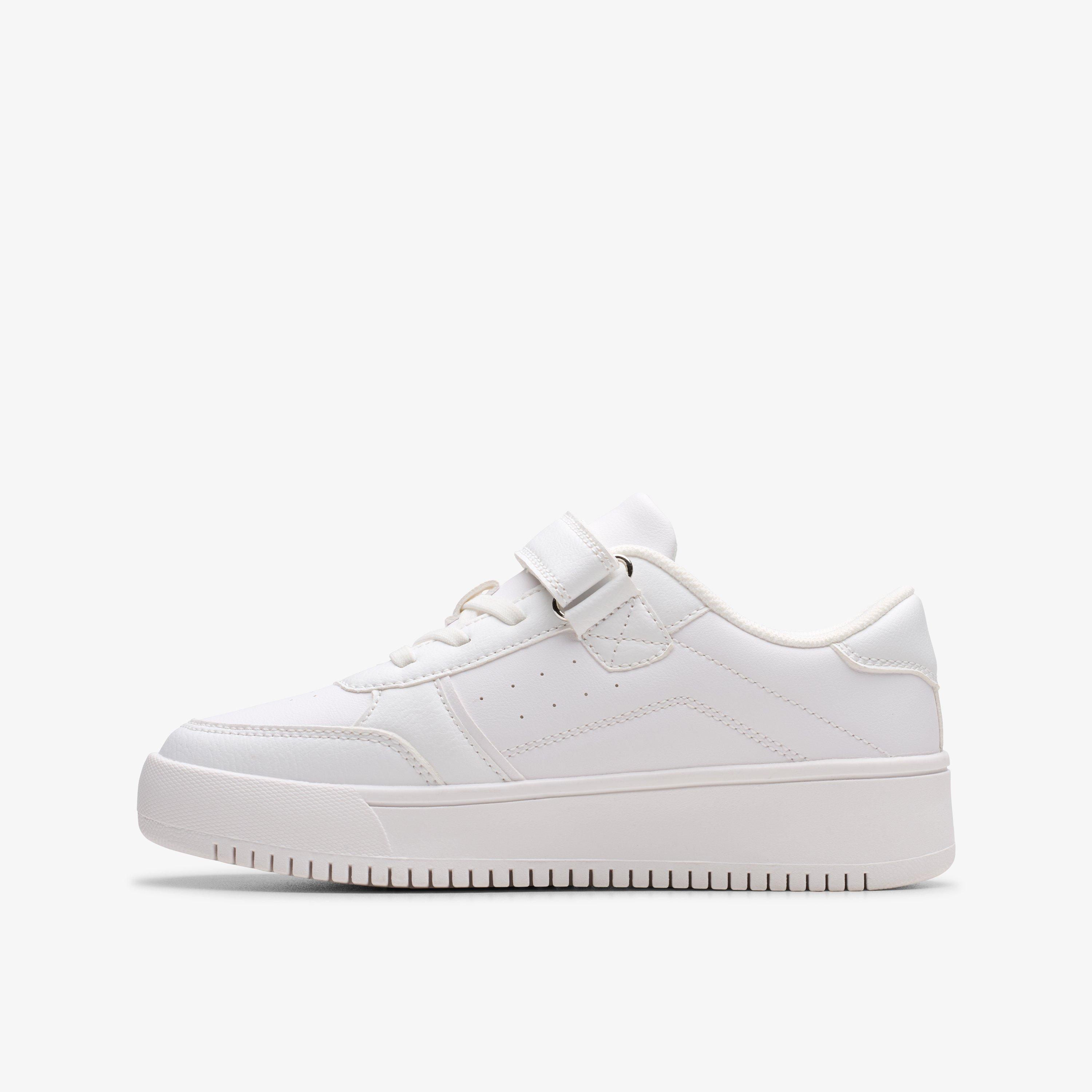 Barley Step Kid White/White Trainers Riptape, view 2 of 6