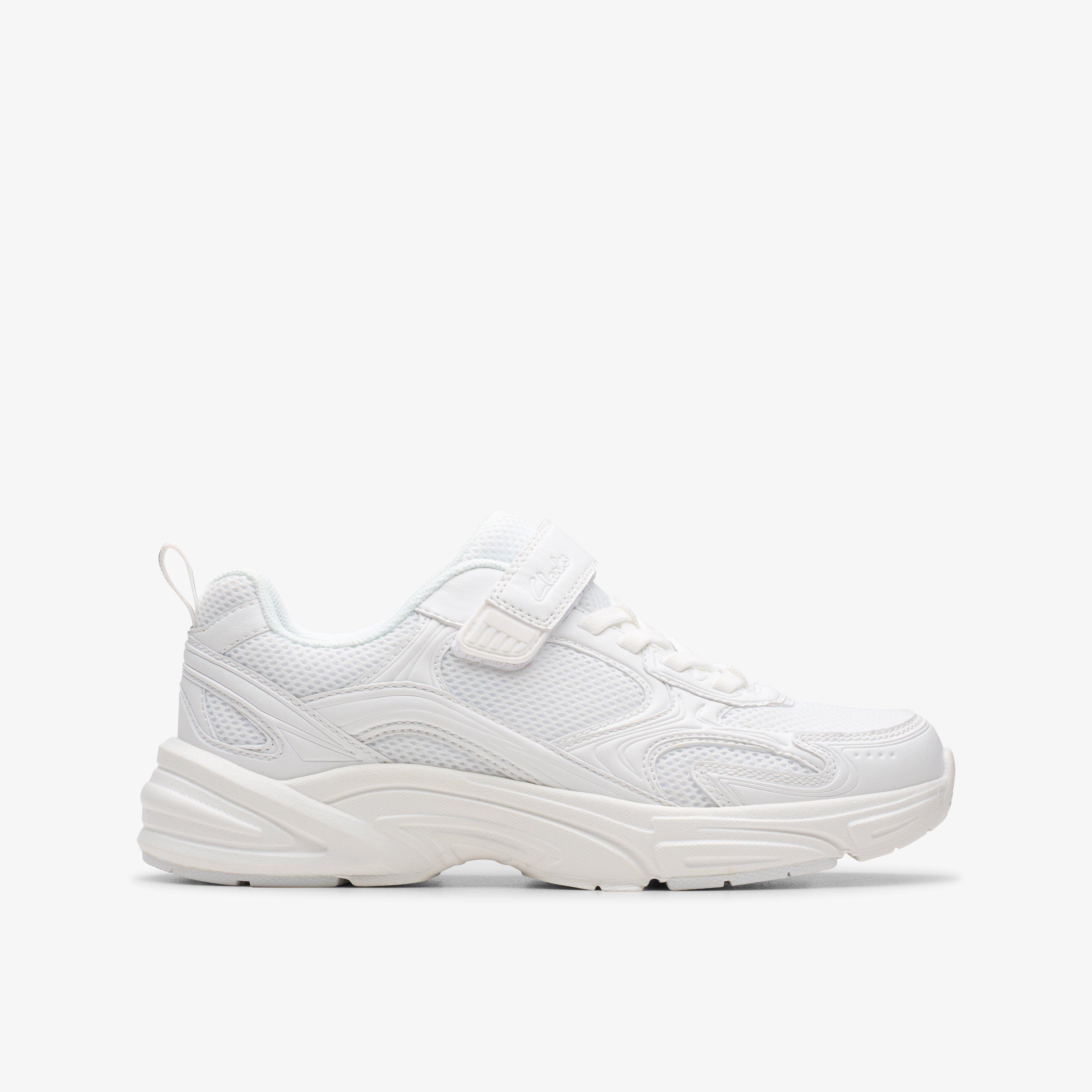 Crafton Move Kid White/White Trainers Riptape, view 1 of 10