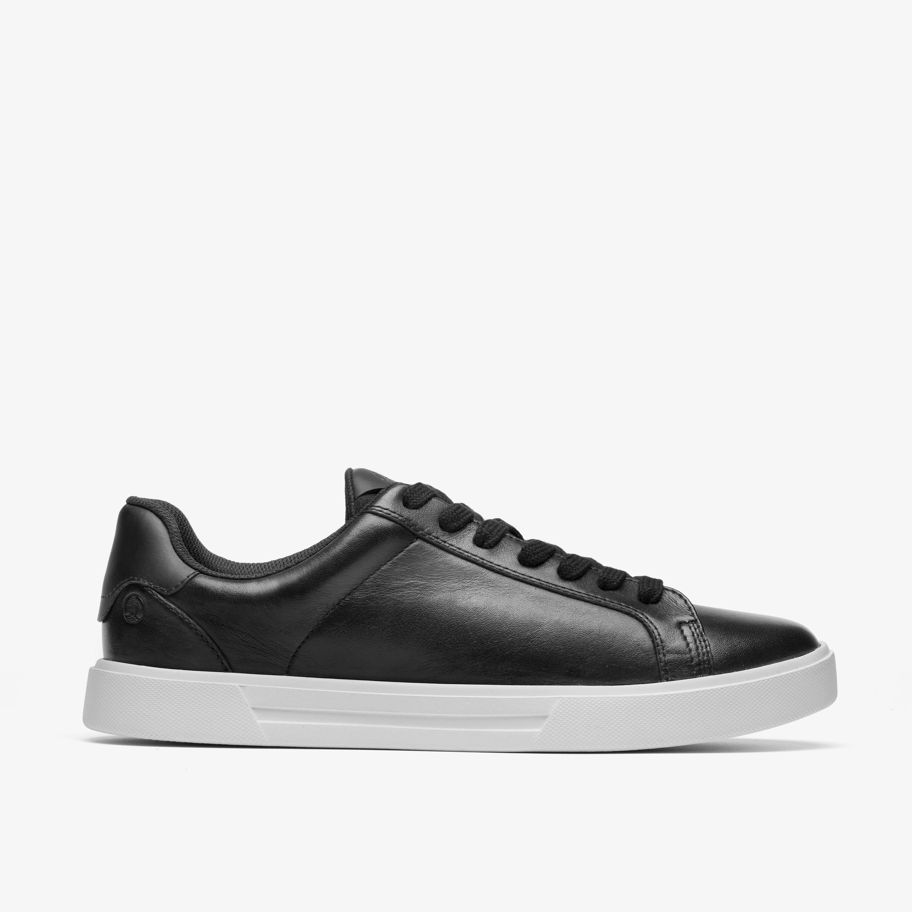 Romsey Lace Black/White Trainers Lace Up, view 1 of 6
