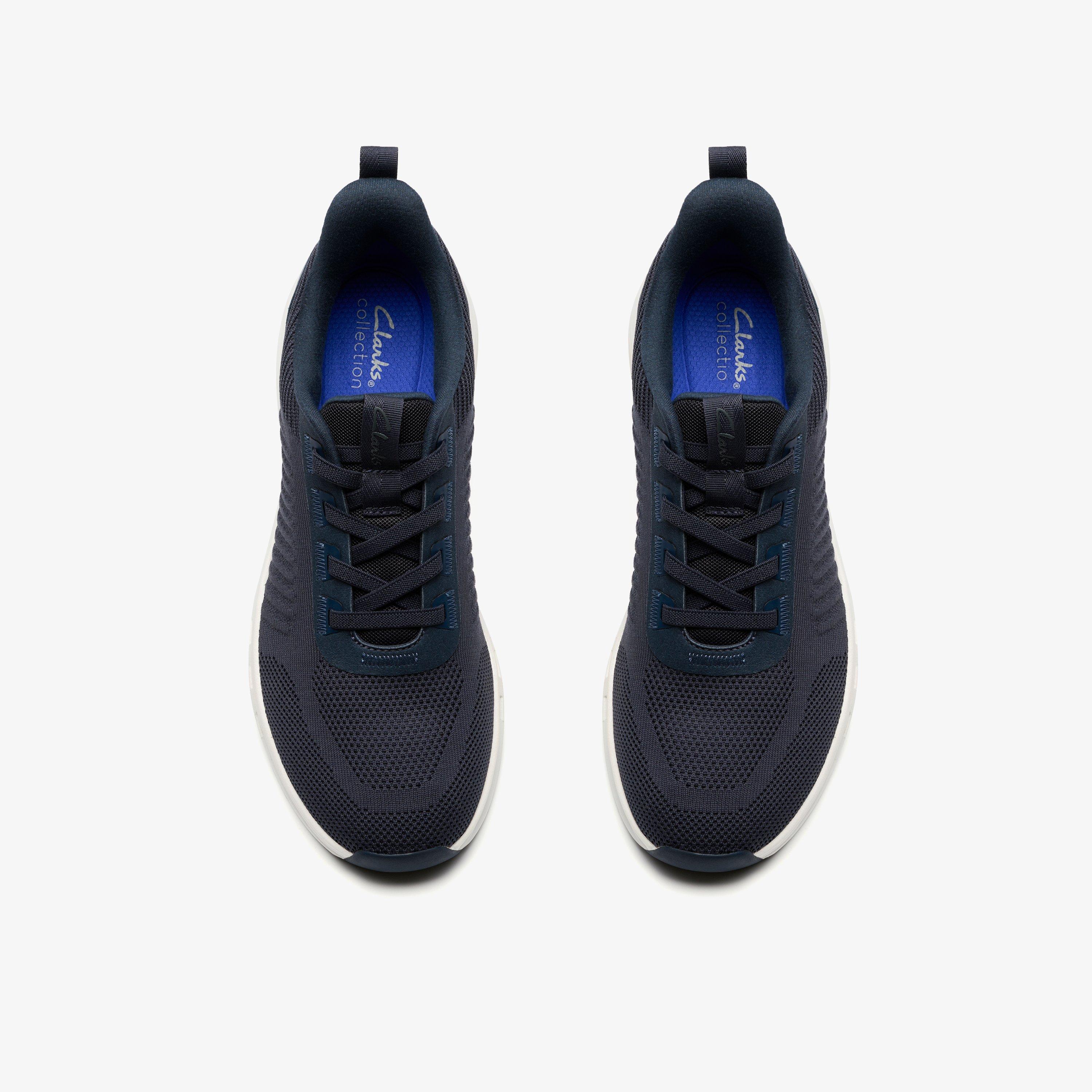 Baskets de marche à lacets en cuir gris pour hommes Motion Trek EZ