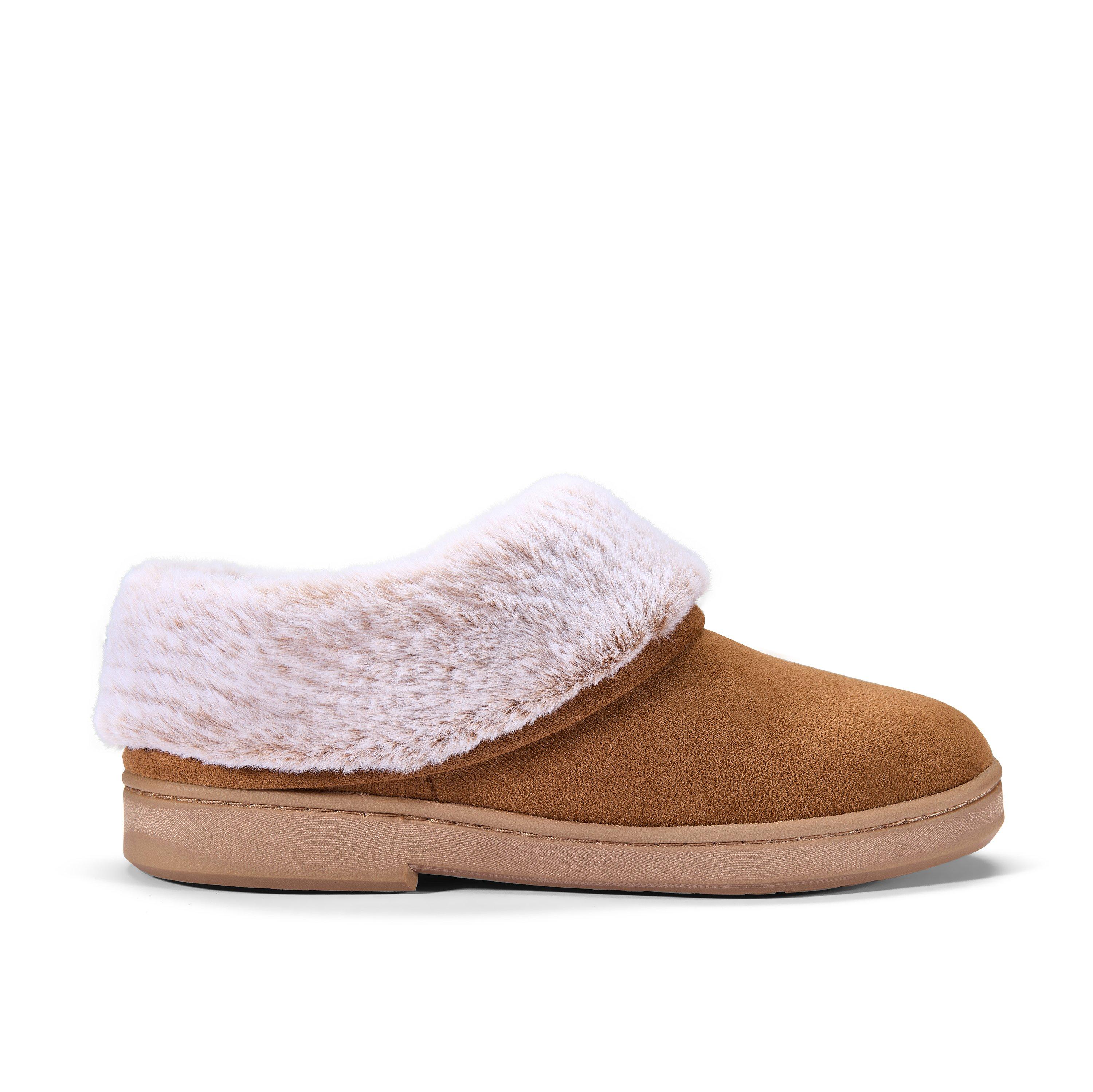 Clarks Women's Brown Textile Evelyn Mule Standard Fit