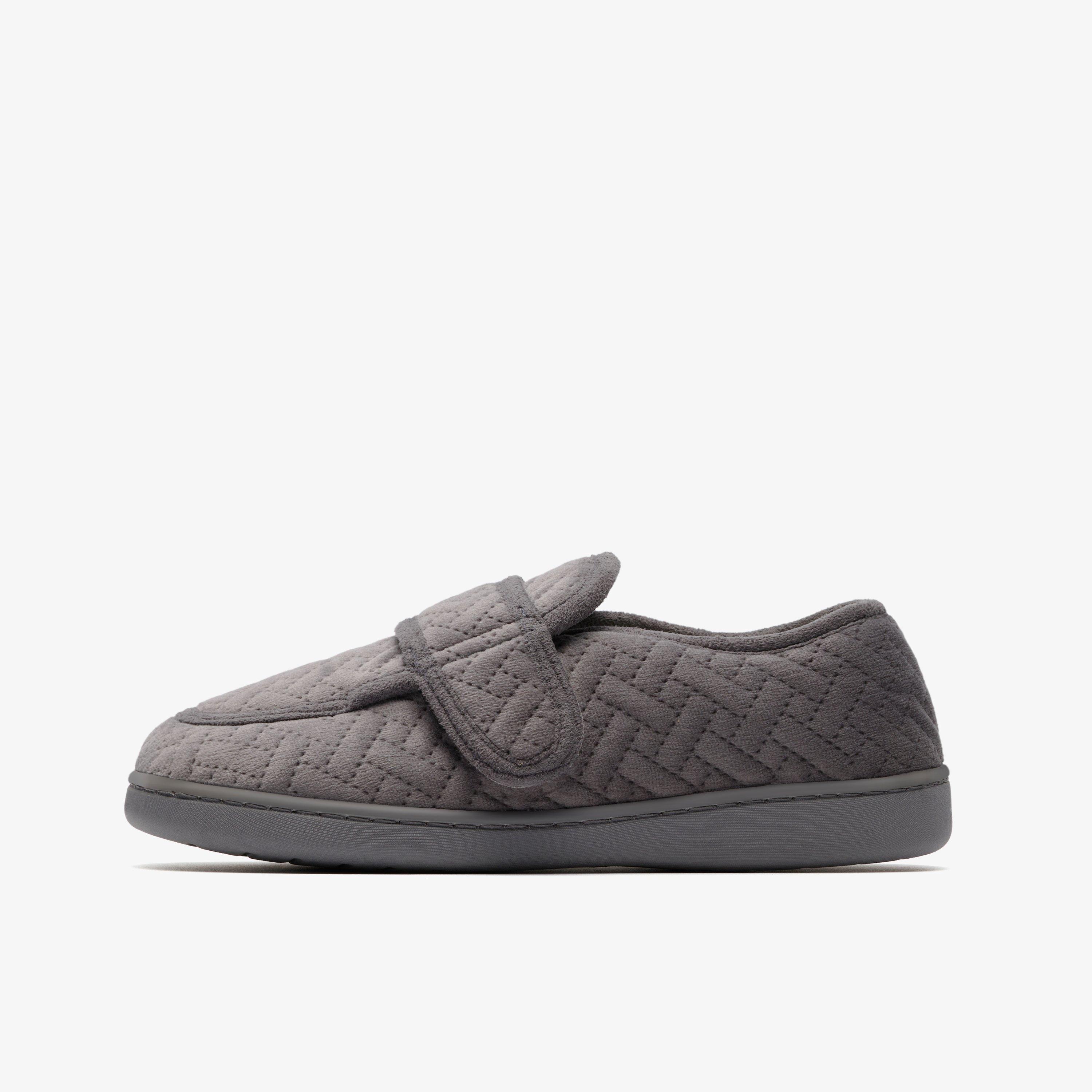 Luna Charm Dark Grey Slippers, view 2 of 6