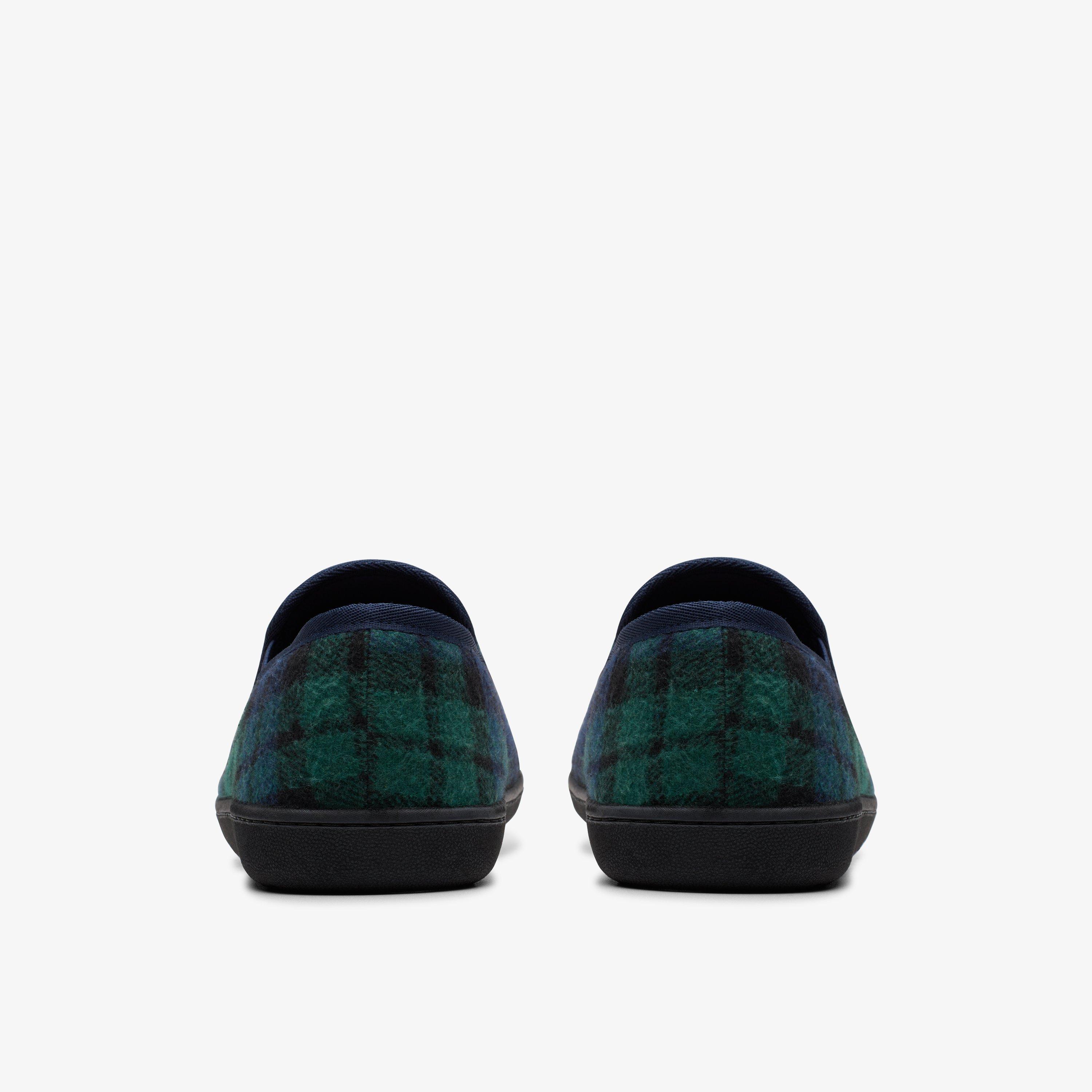 Haworth Ease Navy Check Slippers, view 5 of 6