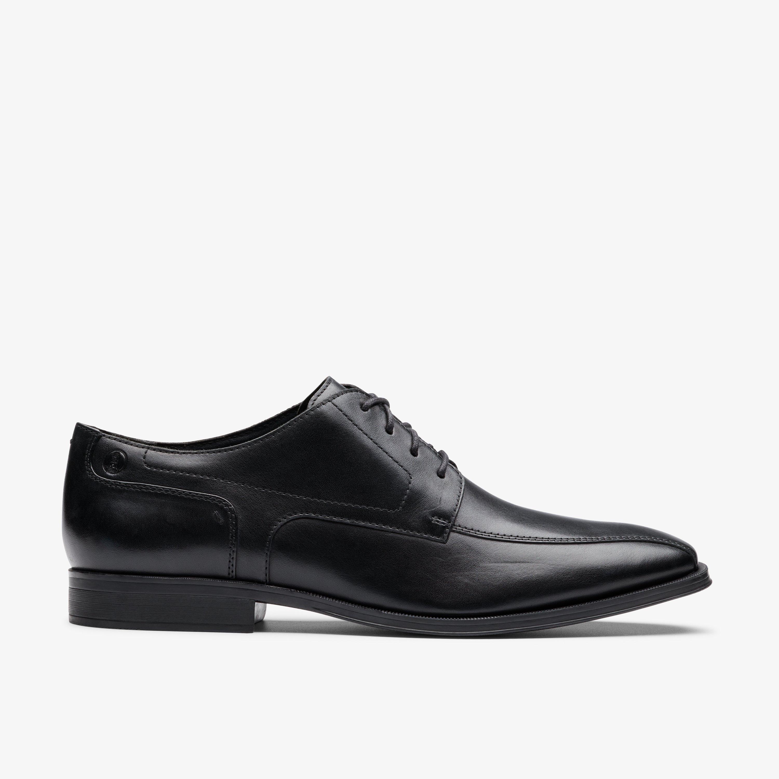 Clarks Paulton Over Black Leather size 12