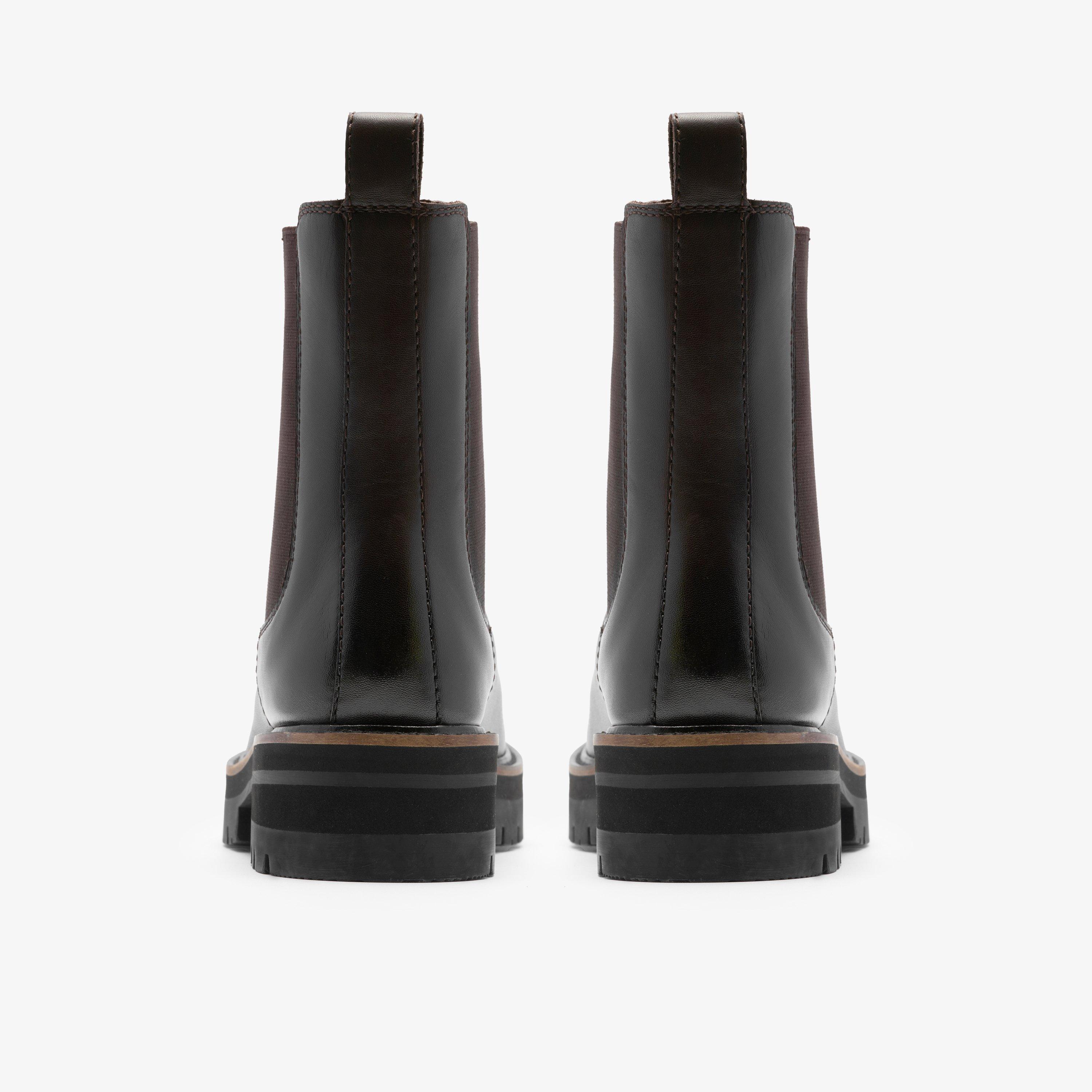 Orianna Lane Brown Leather Chelsea Boots Ankle Boots, view 5 of 6