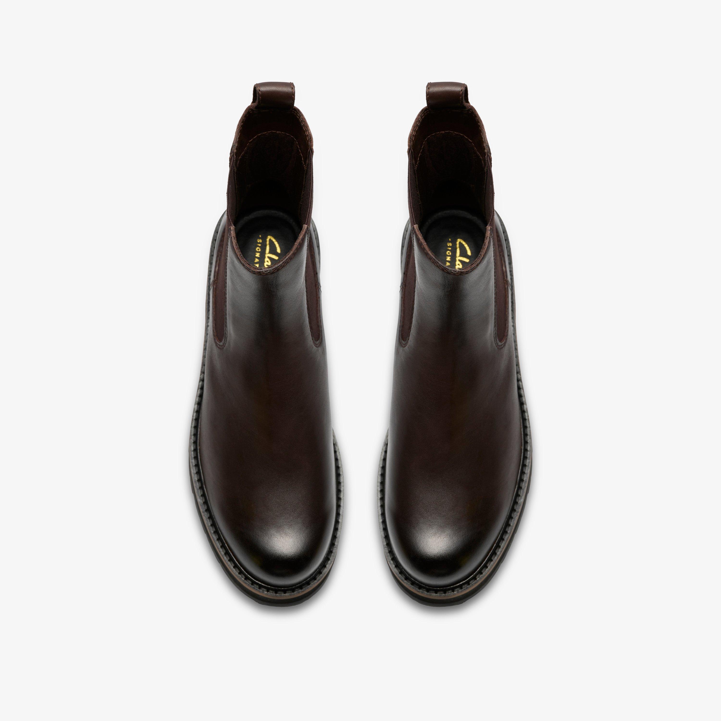 Orianna Lane Brown Leather Chelsea Boots Ankle Boots, view 6 of 6