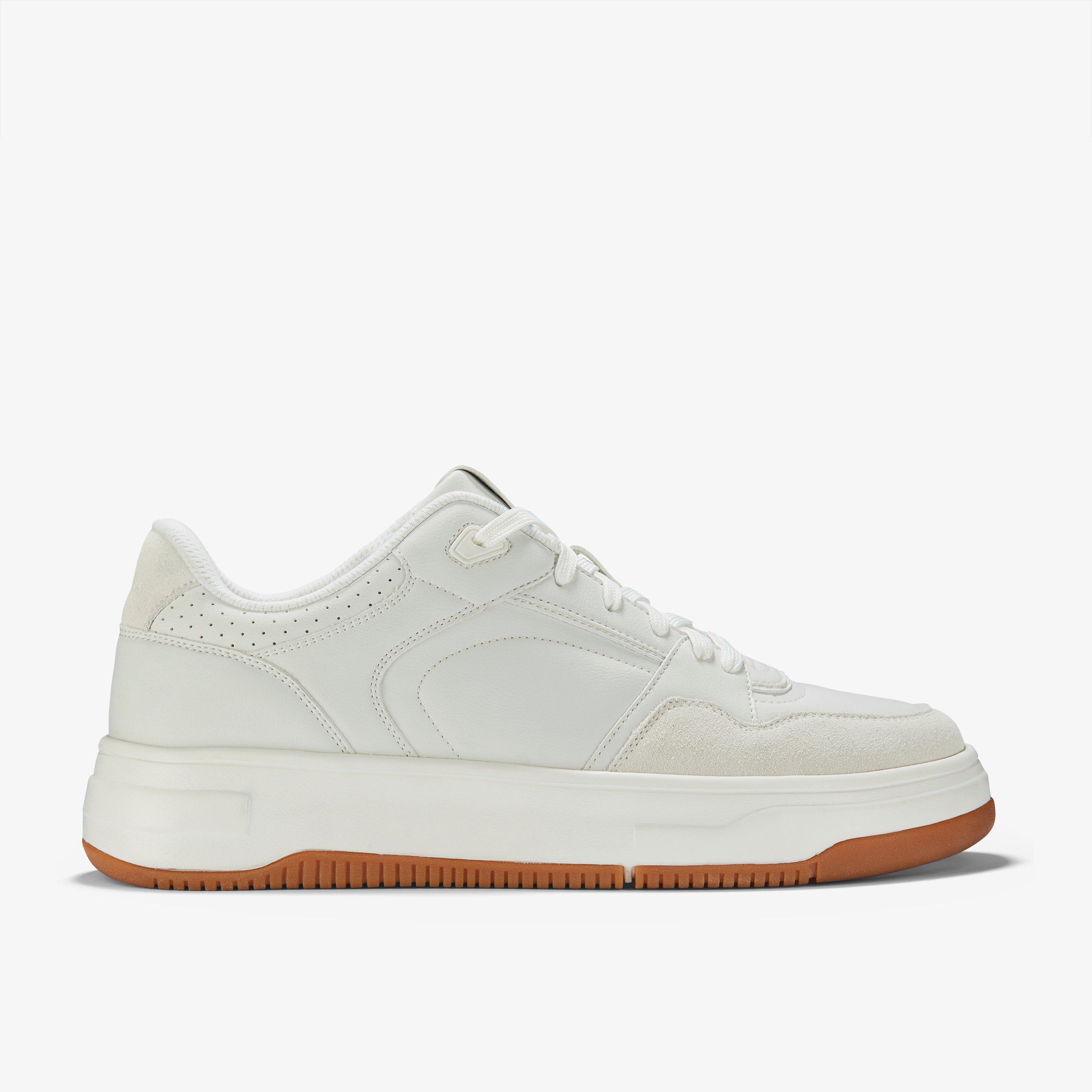 Elham Lace White Trainers Lace Up, view 1 of 6